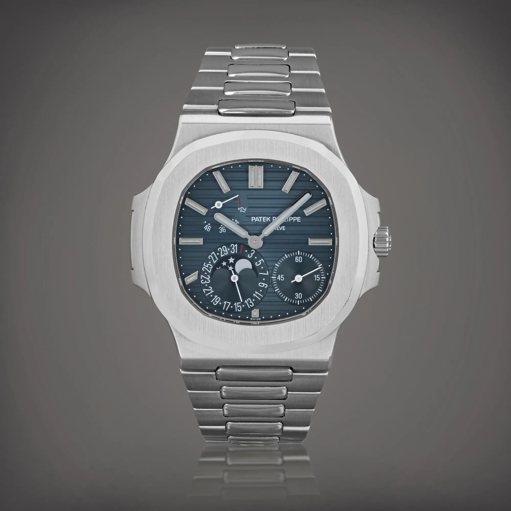 Patek Philippe Nautilus Moonphase 5712/1A-001 40mm Stainless steel Blue