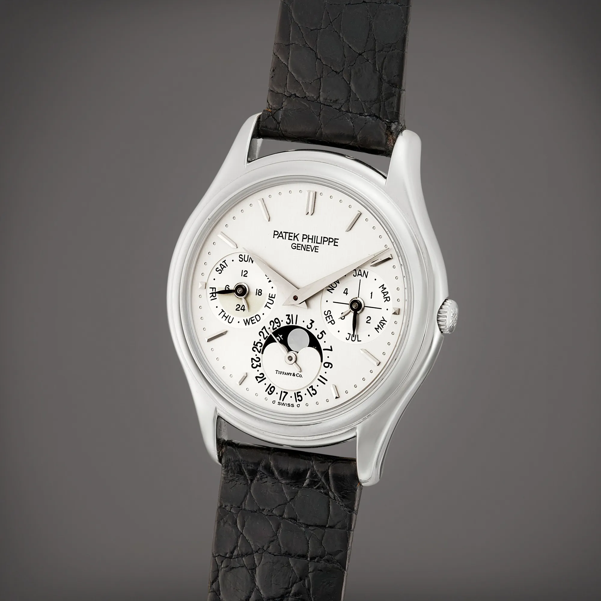 Patek Philippe Perpetual Calendar 3940 36mm Platinum Silver 1