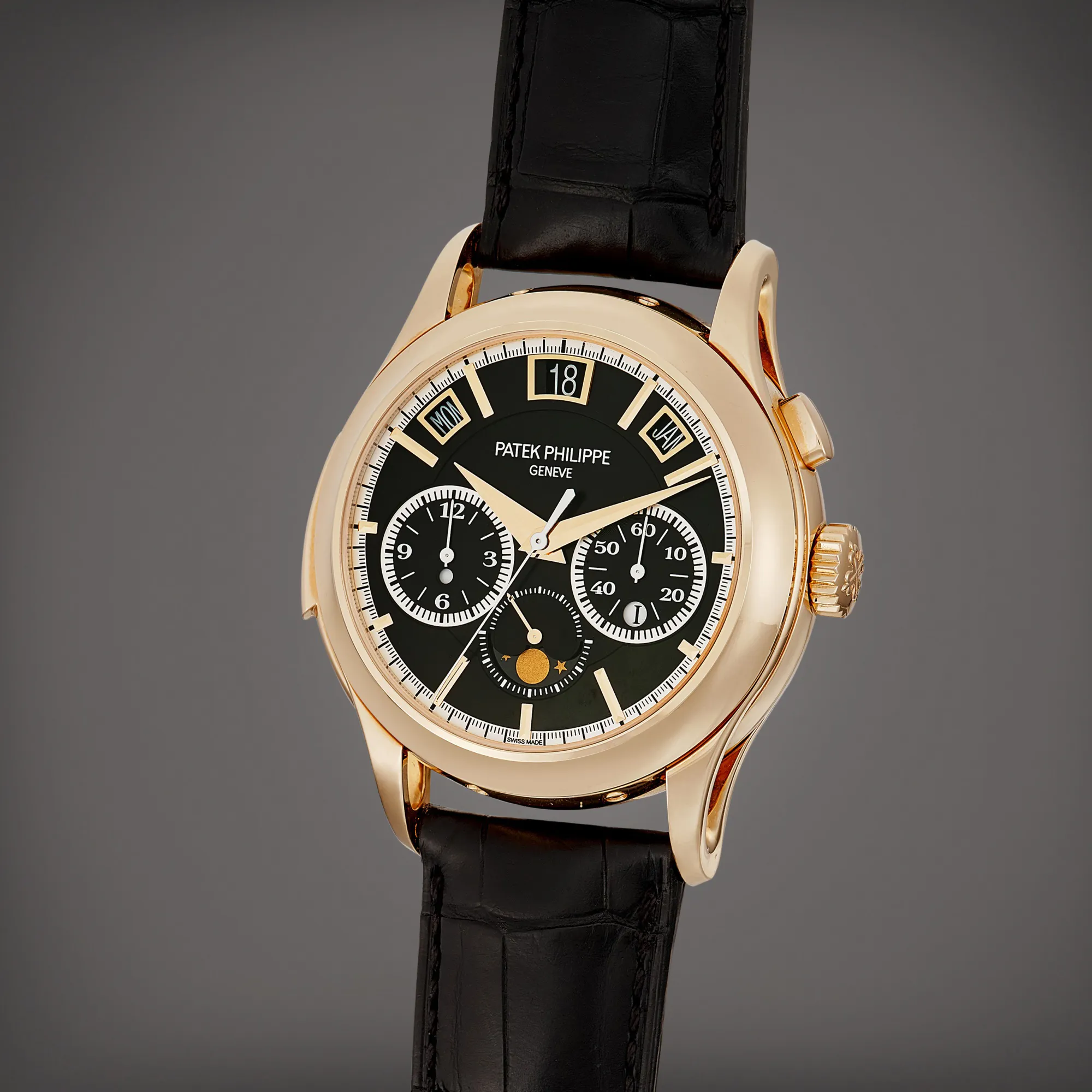 Patek Philippe Minute Repeater Perpetual Calendar Chronograph 5208 42mm Rose gold Black 1