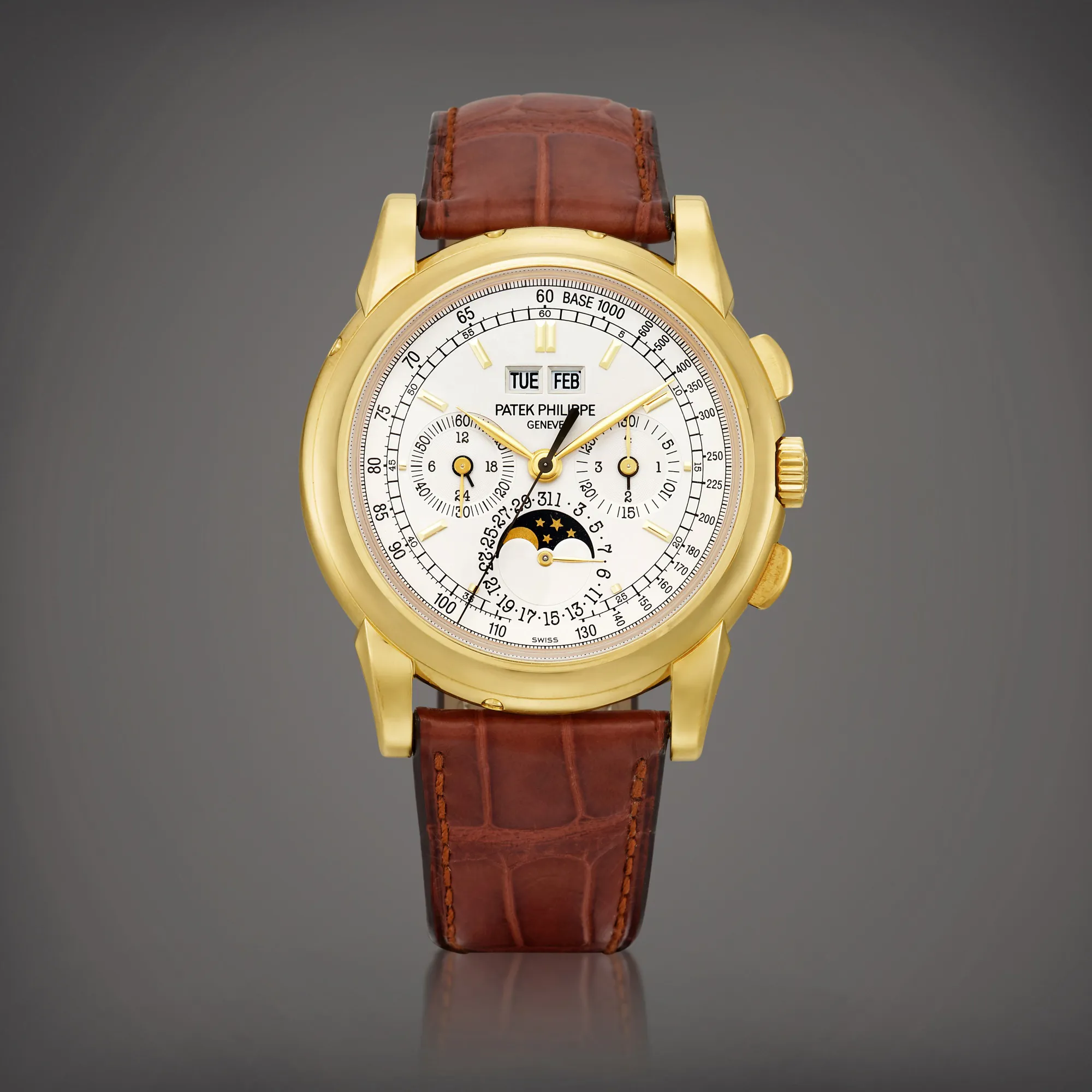 Patek Philippe Perpetual Calendar Chronograph 5970 40mm Yellow gold Silver