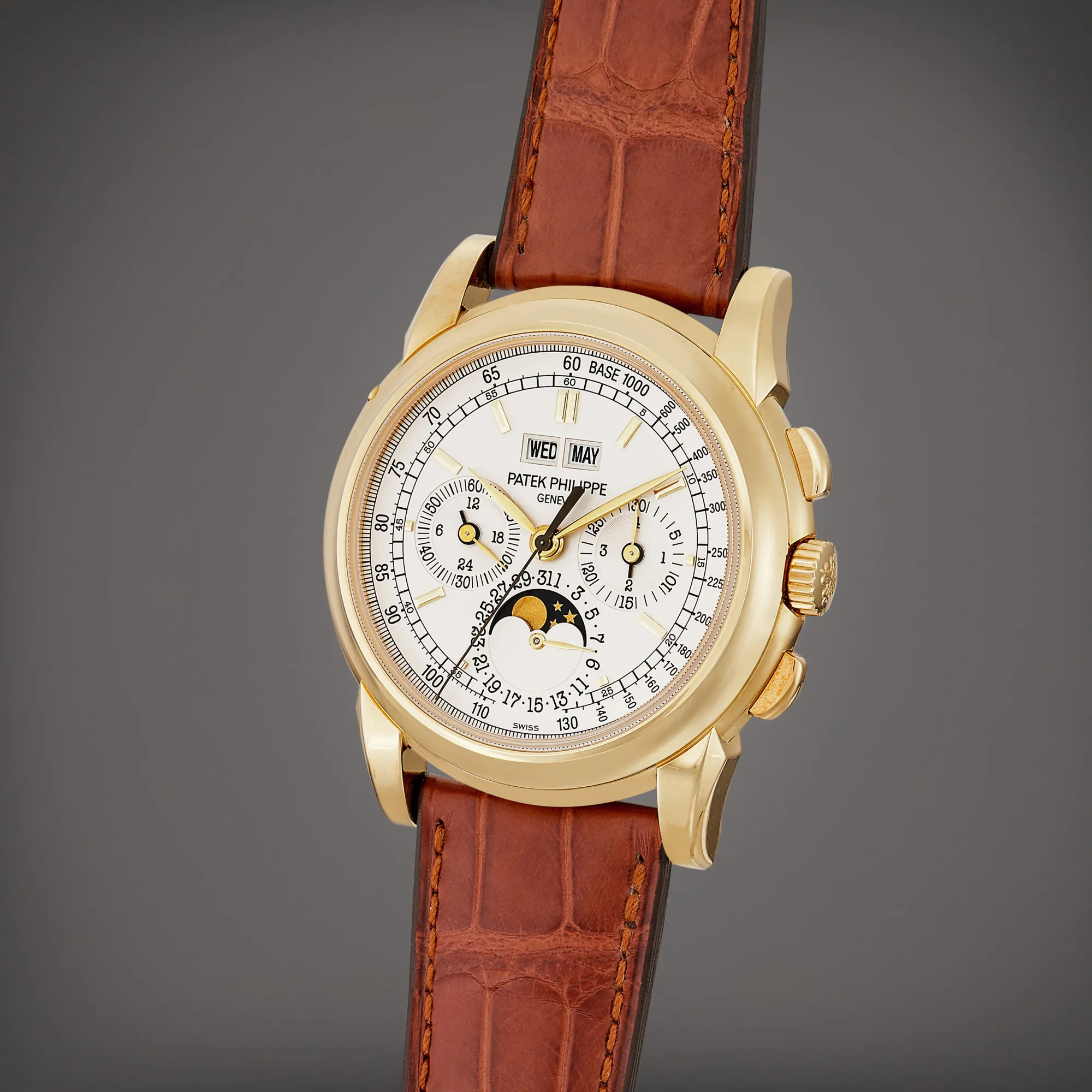 Patek Philippe Perpetual Calendar Chronograph 5970 40mm Yellow gold Silver 1