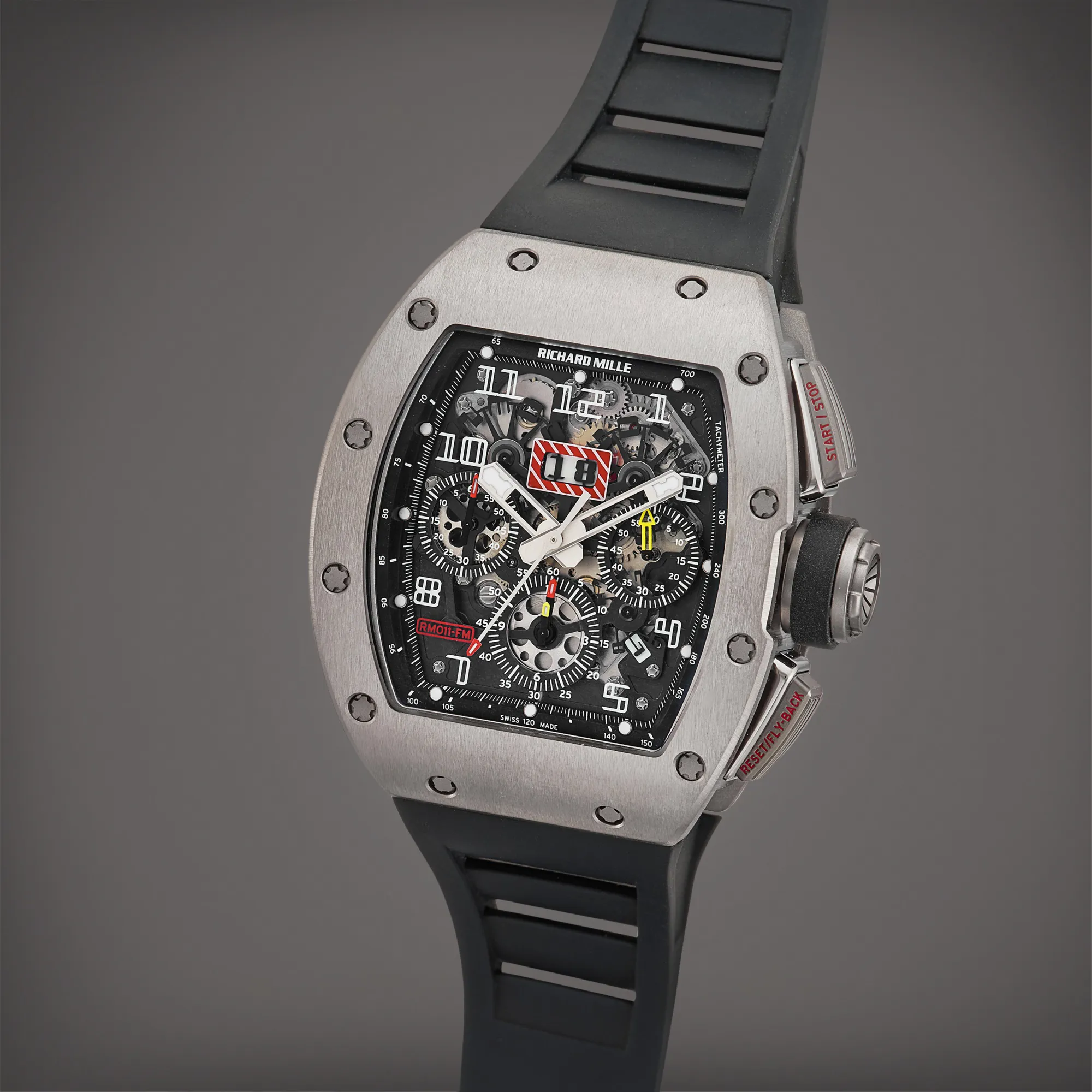 Richard Mille RM 011 RM 011 50mm Titanium Semi-skeletonized 3