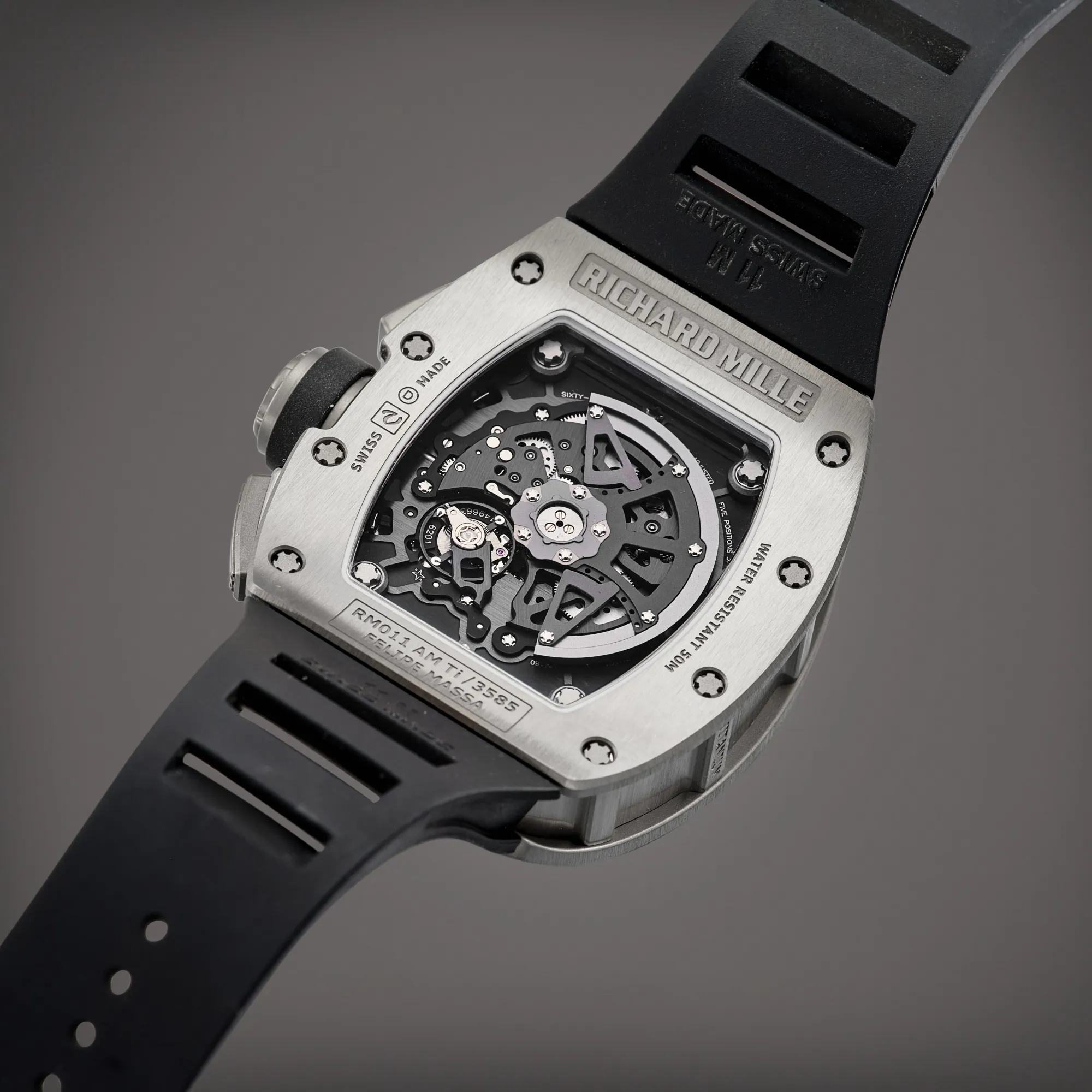 Richard Mille RM 011 RM 011 50mm Titanium Semi-skeletonized 4