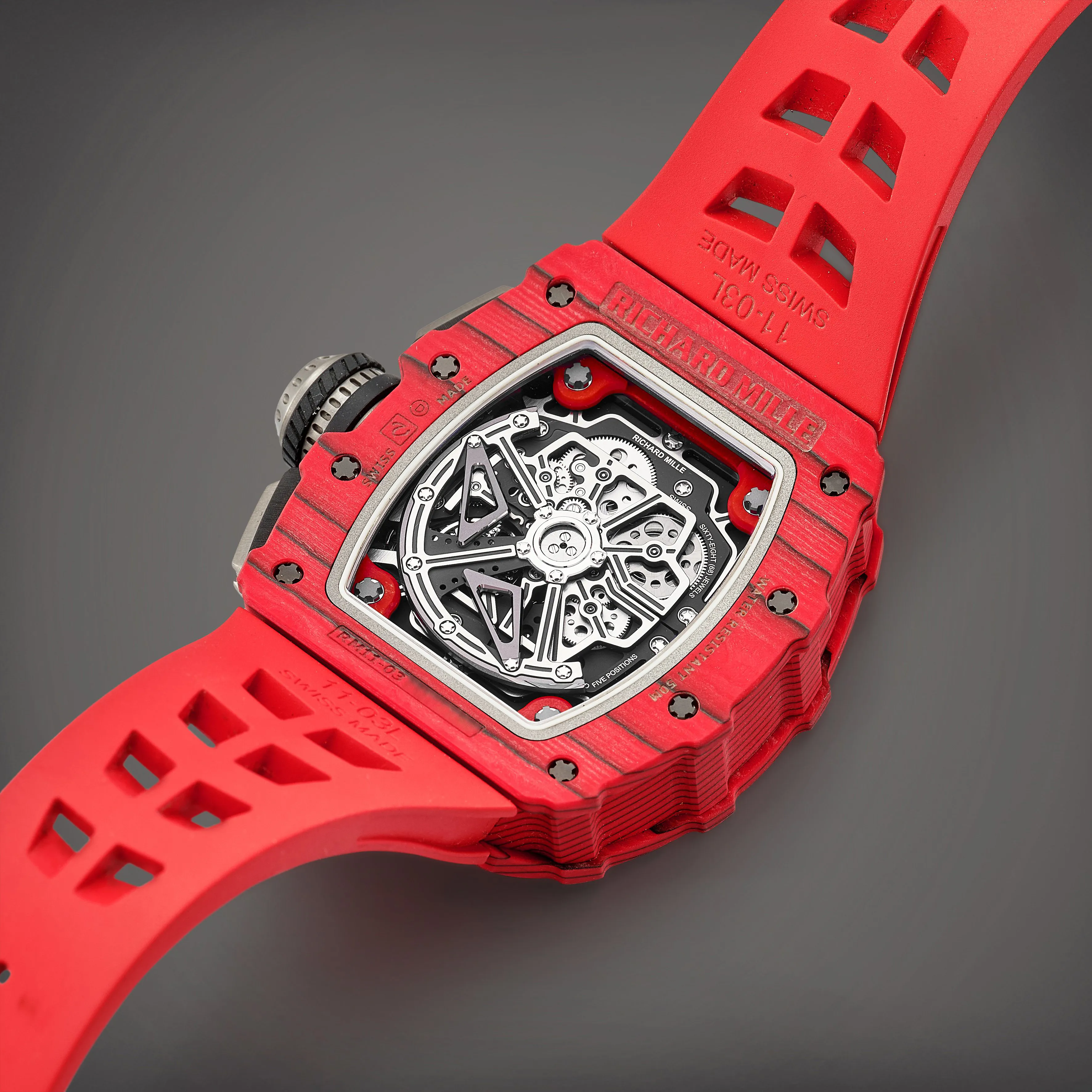 Richard Mille RM 011 RM 11-03 50mm Carbon fiber Semi-skeletonized 2