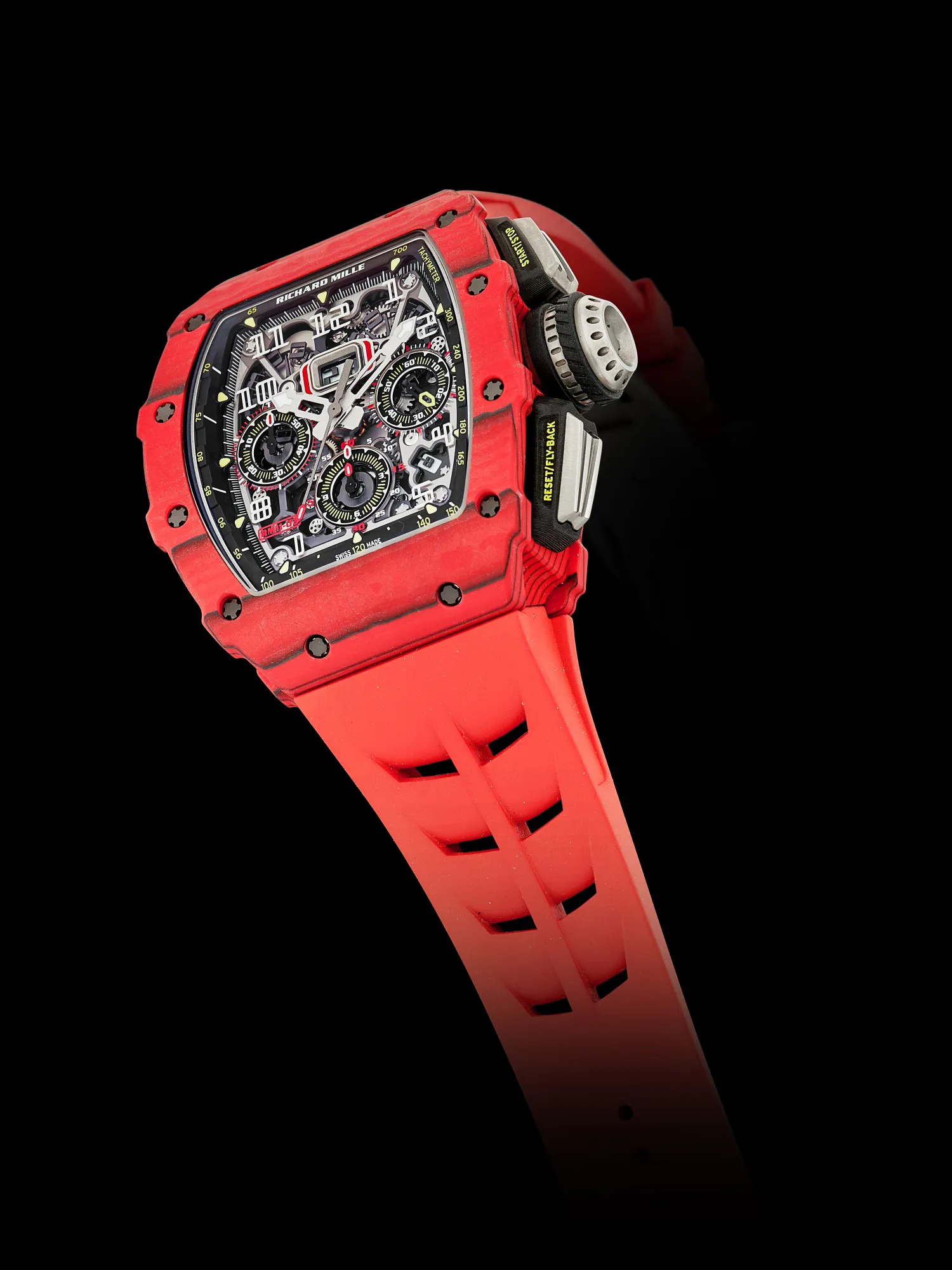 Richard Mille RM 011 RM 11-03 50mm Carbon fiber Semi-skeletonized 4