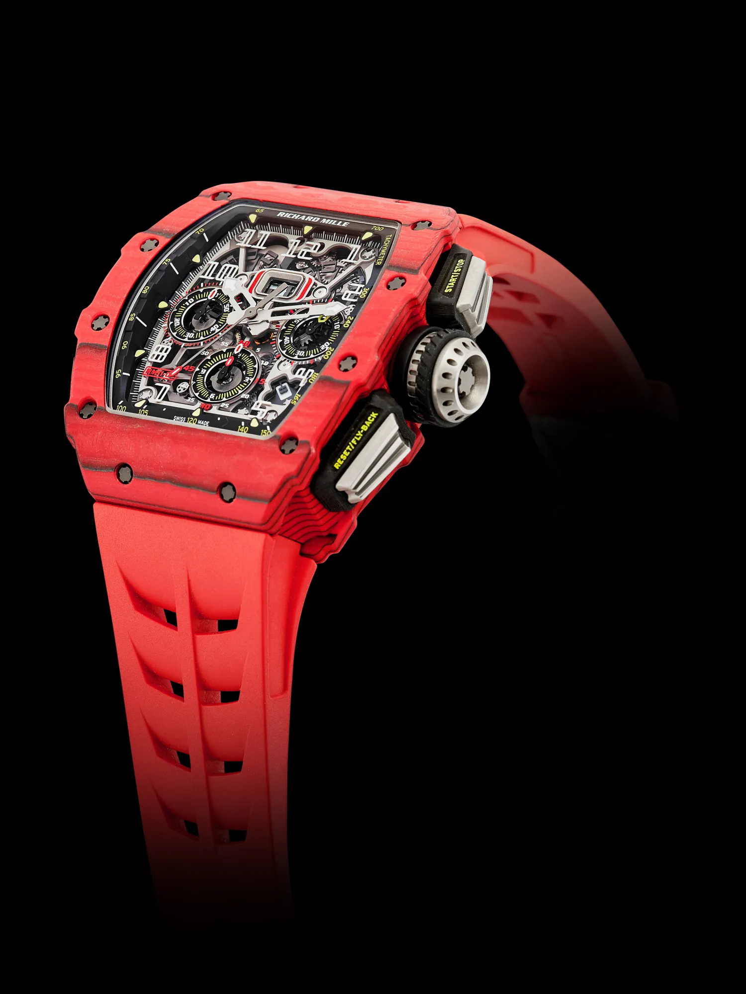 Richard Mille RM 011 RM 11-03 50mm Carbon fiber Semi-skeletonized 6