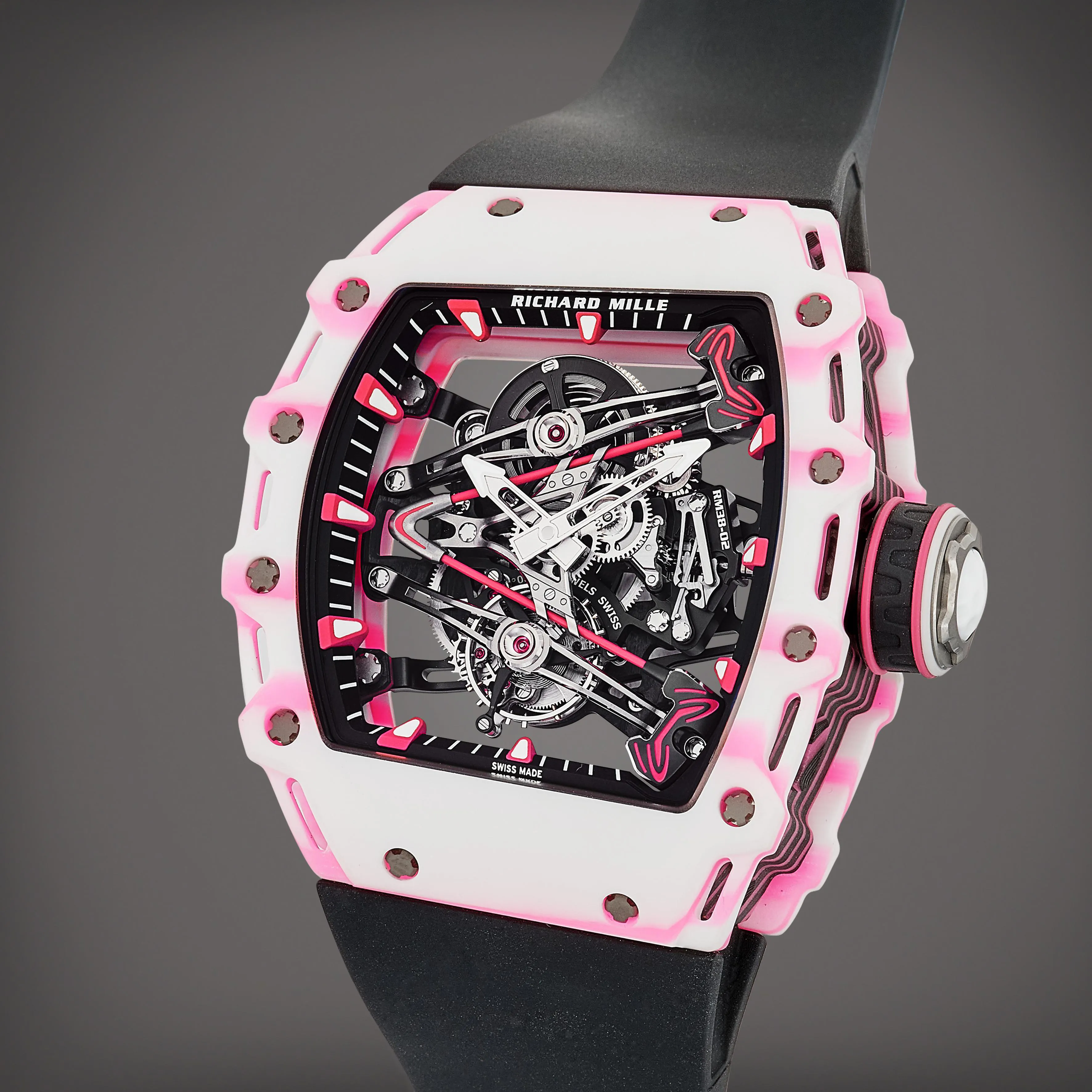 Richard Mille Tourbillon Bubba Watson RM38-02 50mm Carbon fiber Skeletonized 1