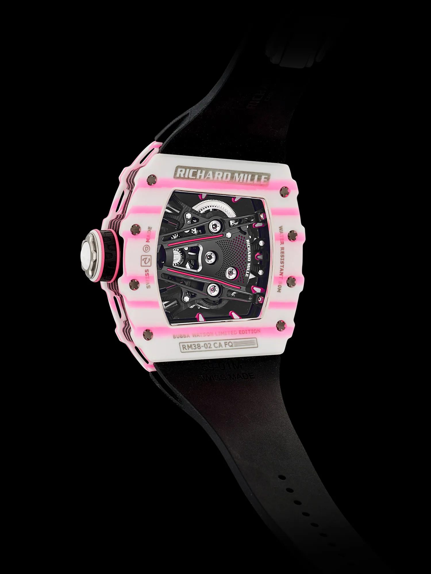 Richard Mille Tourbillon Bubba Watson RM38-02 50mm Carbon fiber Skeletonized 6