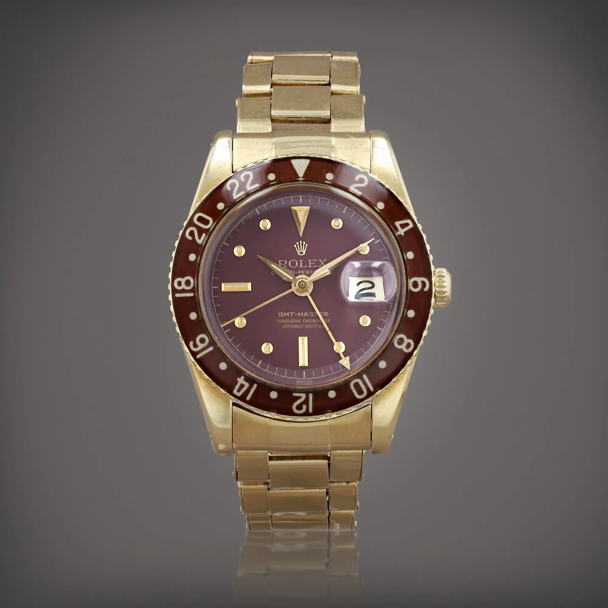 Rolex GMT-Master 6542 38mm Yellow gold Brown