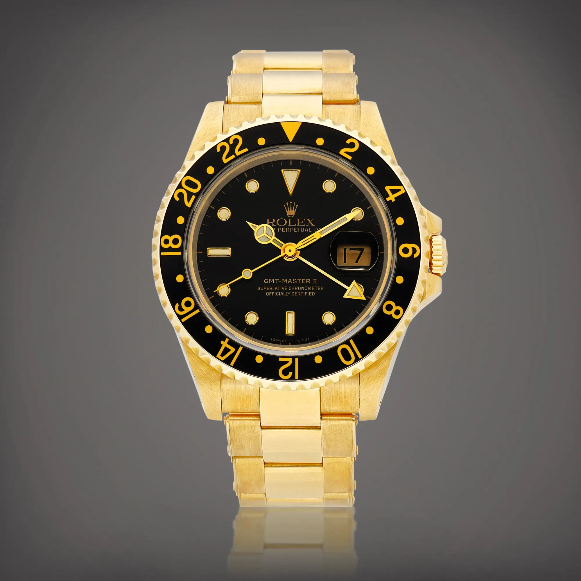 Rolex GMT-Master II 16718 40mm Yellow gold Black