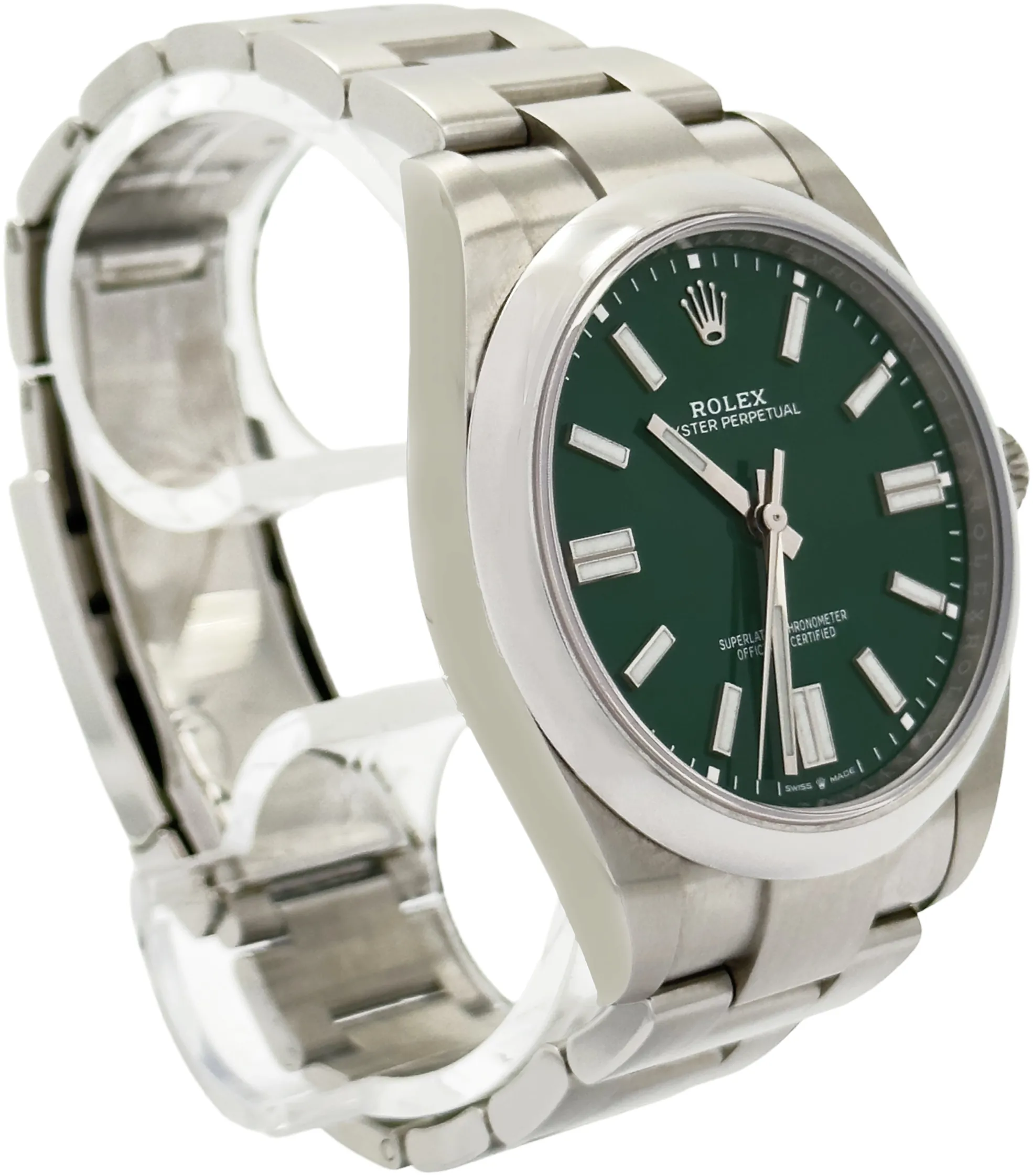 Rolex Oyster Perpetual 41 124300 41mm Stainless steel Green 1