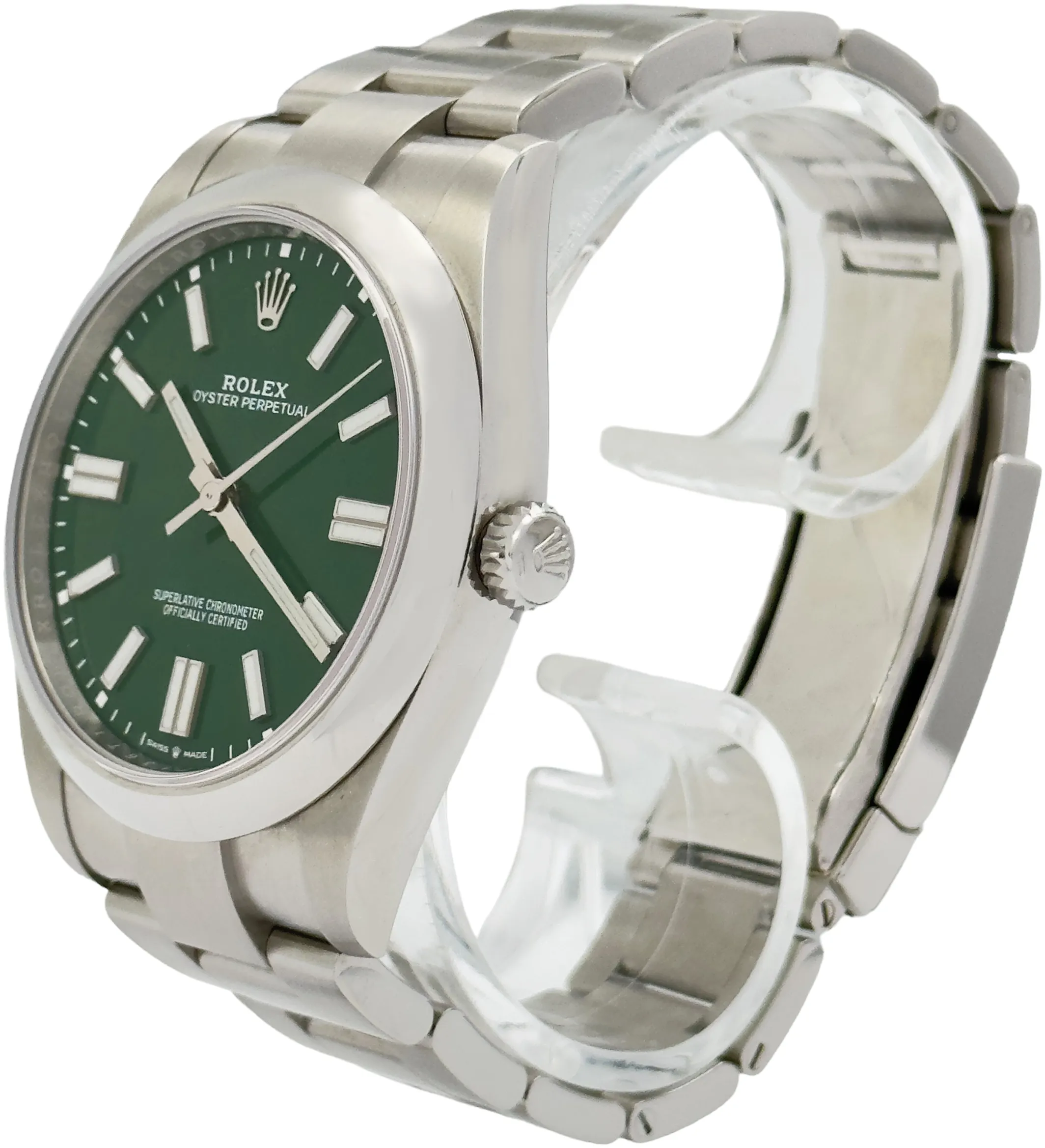 Rolex Oyster Perpetual 41 124300 41mm Stainless steel Green 3