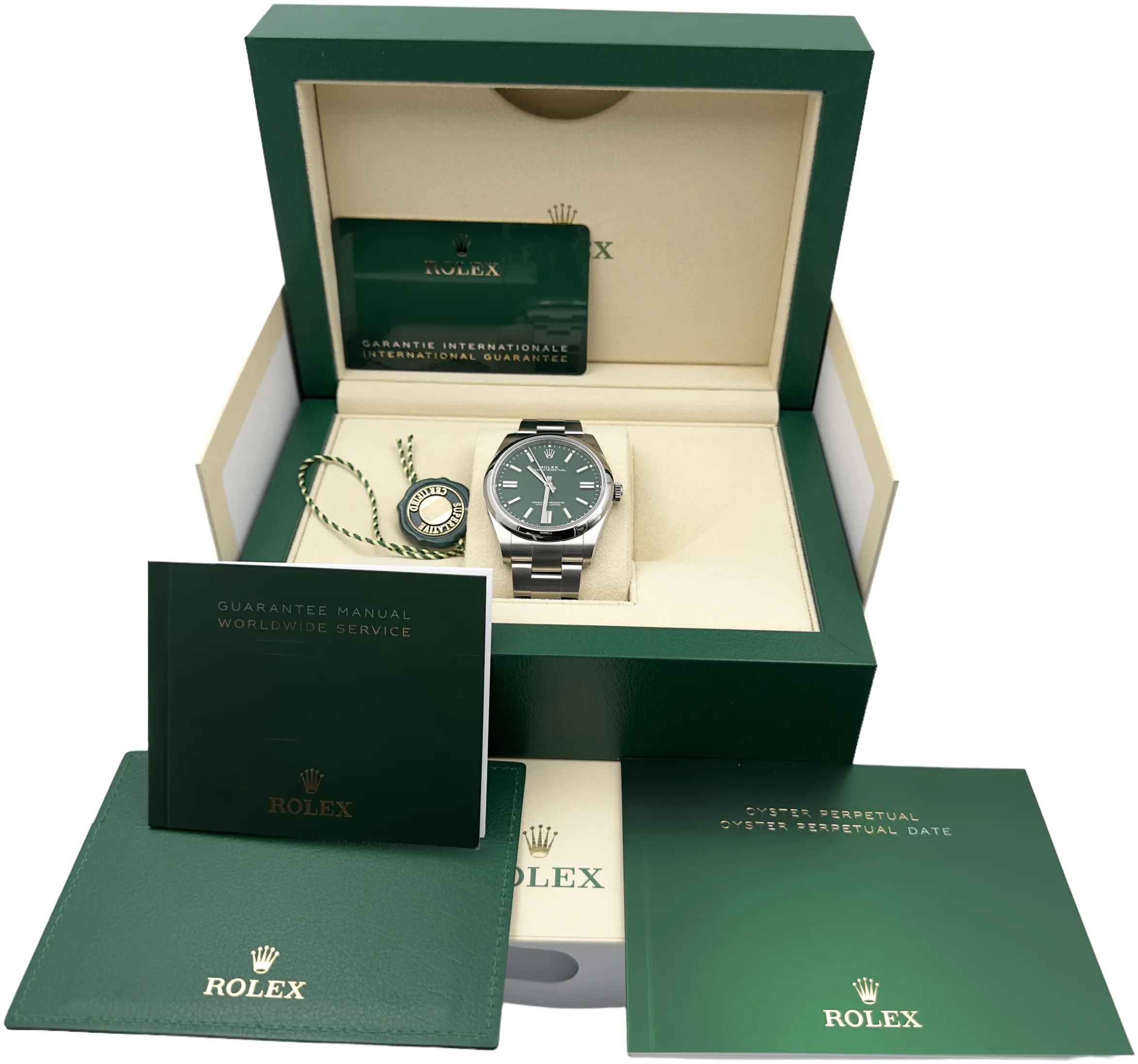 Rolex Oyster Perpetual 41 124300 41mm Stainless steel Green 4