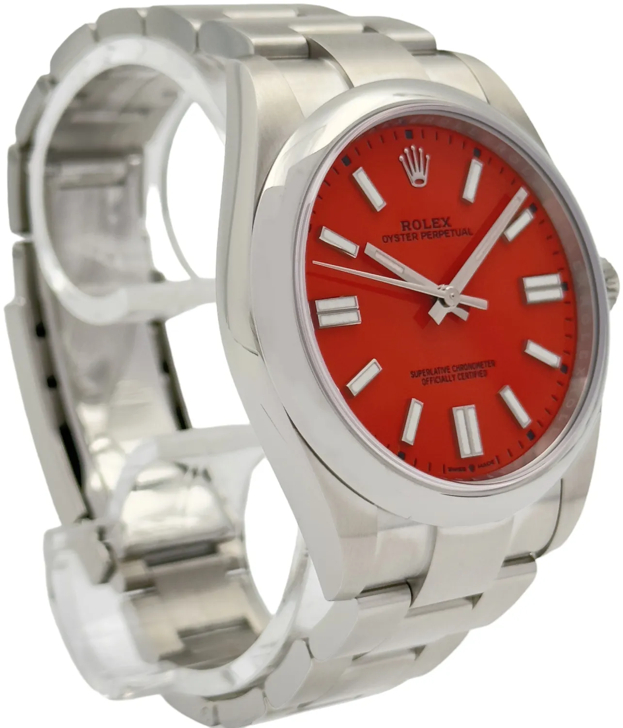 Rolex Oyster Perpetual 41 124300 41mm Stainless steel Red 3