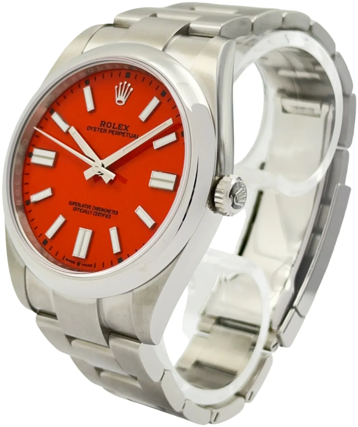 Rolex Oyster Perpetual 41 124300 41mm Stainless steel Red 1