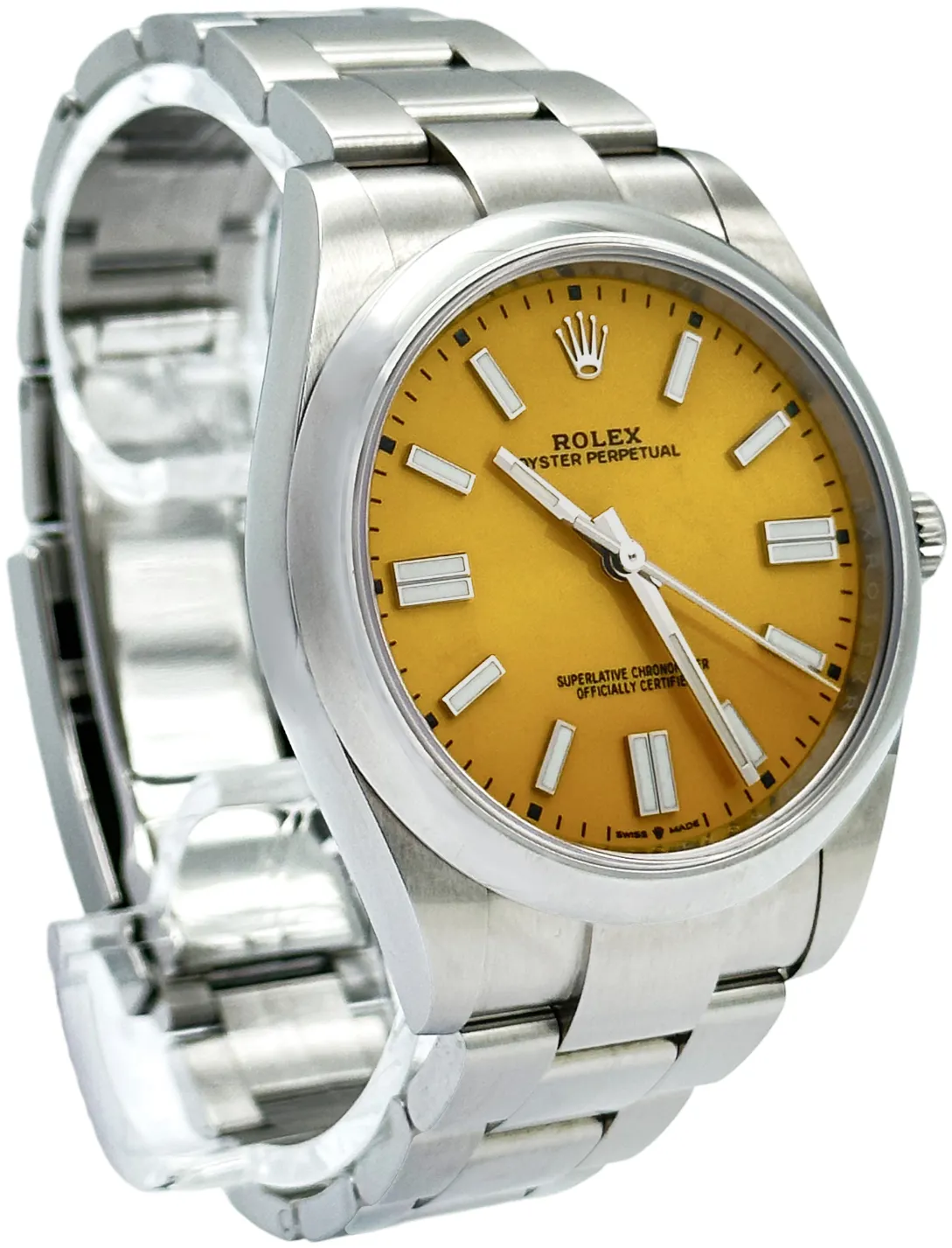 Rolex Oyster Perpetual 41 124300 41mm Stainless steel Yellow 1