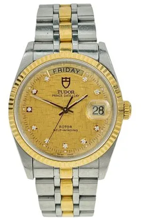 Tudor Prince Date-Day 76213 36mm Gold/steel Gold