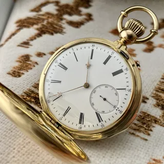 L.Leroy 52.5mm Yellow gold White