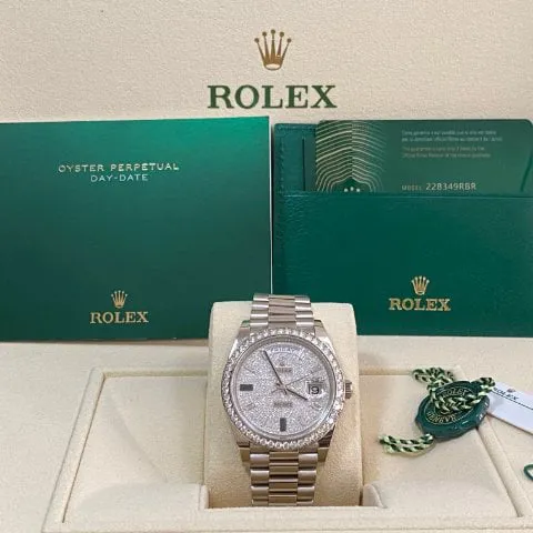 Rolex Day-Date 40 228349RBR 40mm White gold White