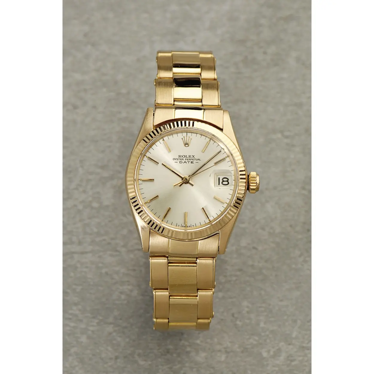 Rolex Datejust 6627 30mm Yellow gold Silver