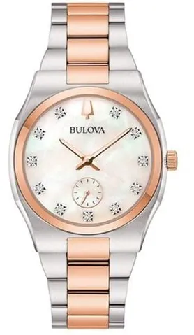 Bulova Diamond 98P221 34mm Stainless steel Mother-of-pearl