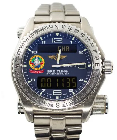 Breitling Emergency E56321 43mm Titanium Blue