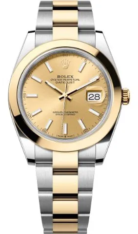 Rolex Datejust 41 126303 41mm Yellow gold and Stainless steel Champagne