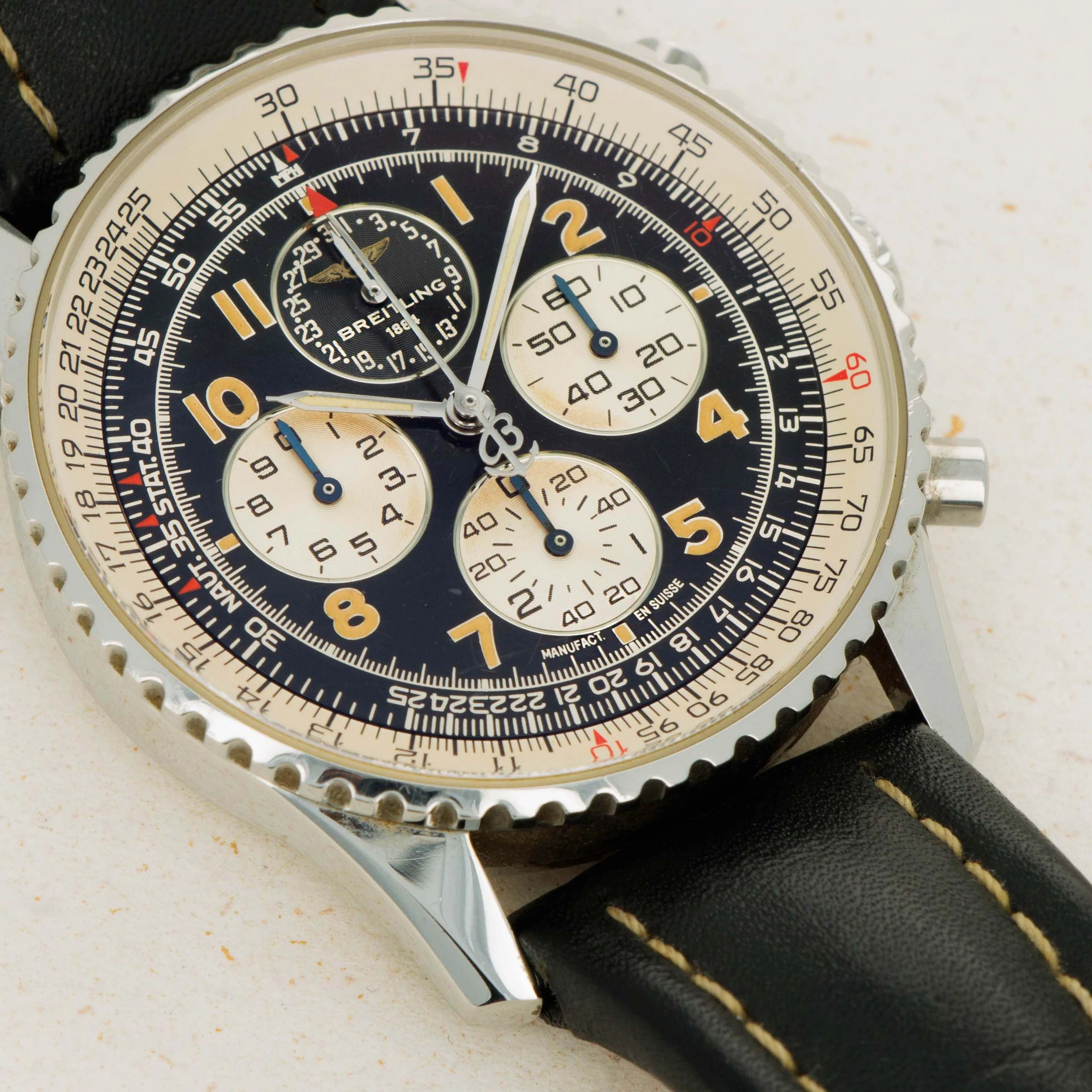 Breitling Navitimer A33030 38mm Stainless steel Black 1