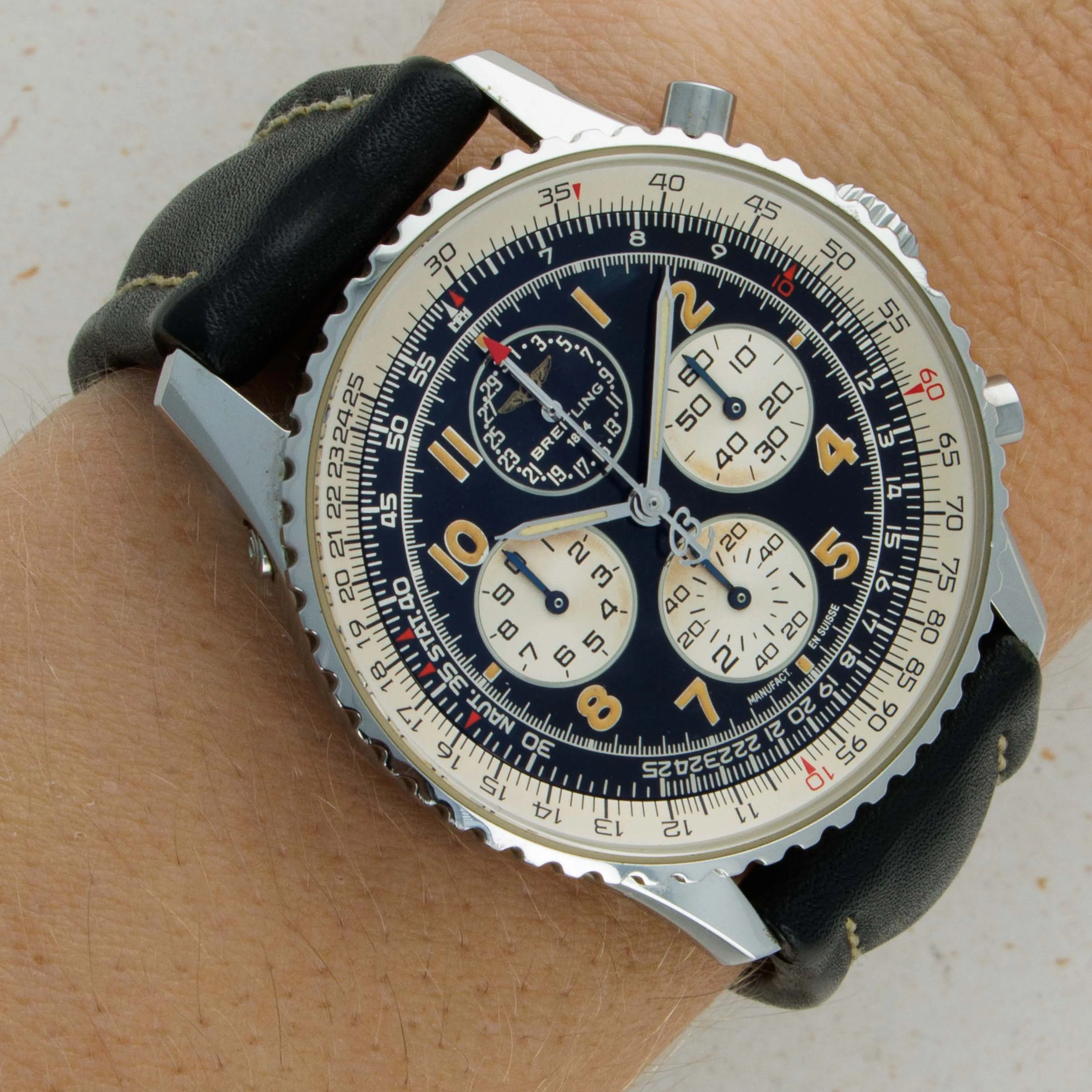 Breitling Navitimer A33030 38mm Stainless steel Black 12