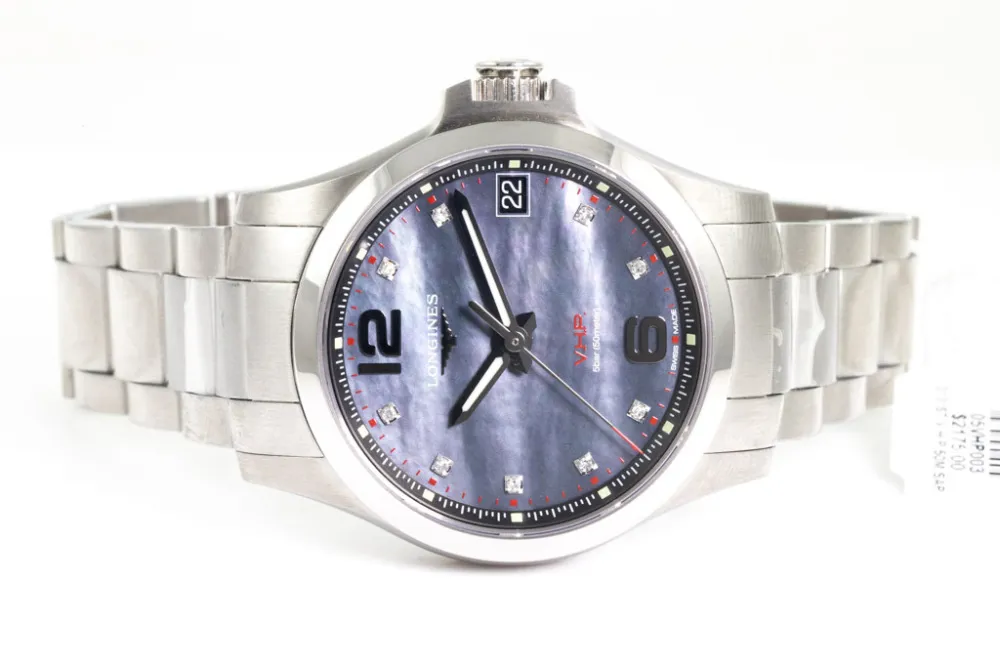 Longines Conquest L3.316.4.88.6 36mm Stainless steel Mother-of-pearl
