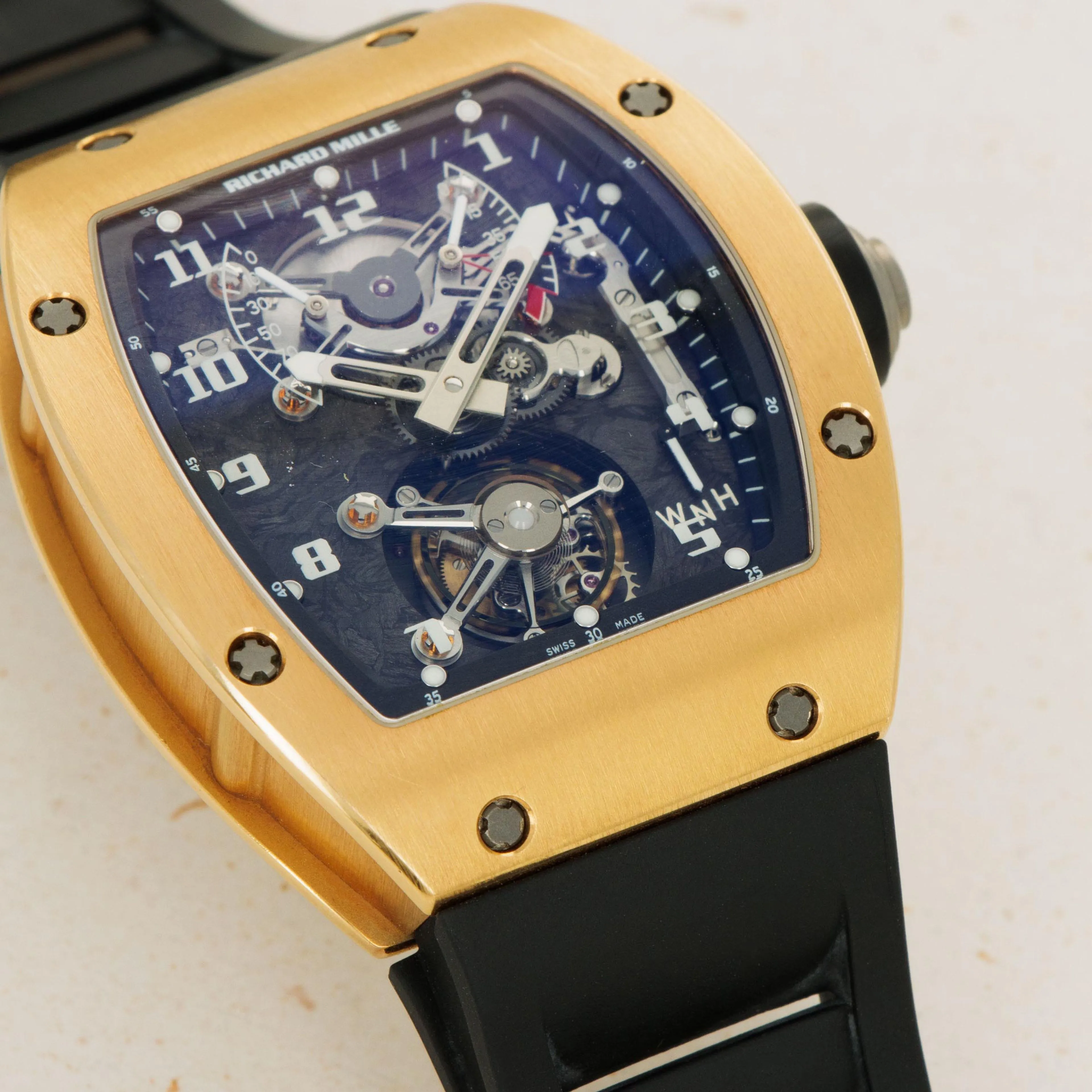 Richard Mille RM 002 RM002-V2 AH/PG 45mm Rose gold Black 1