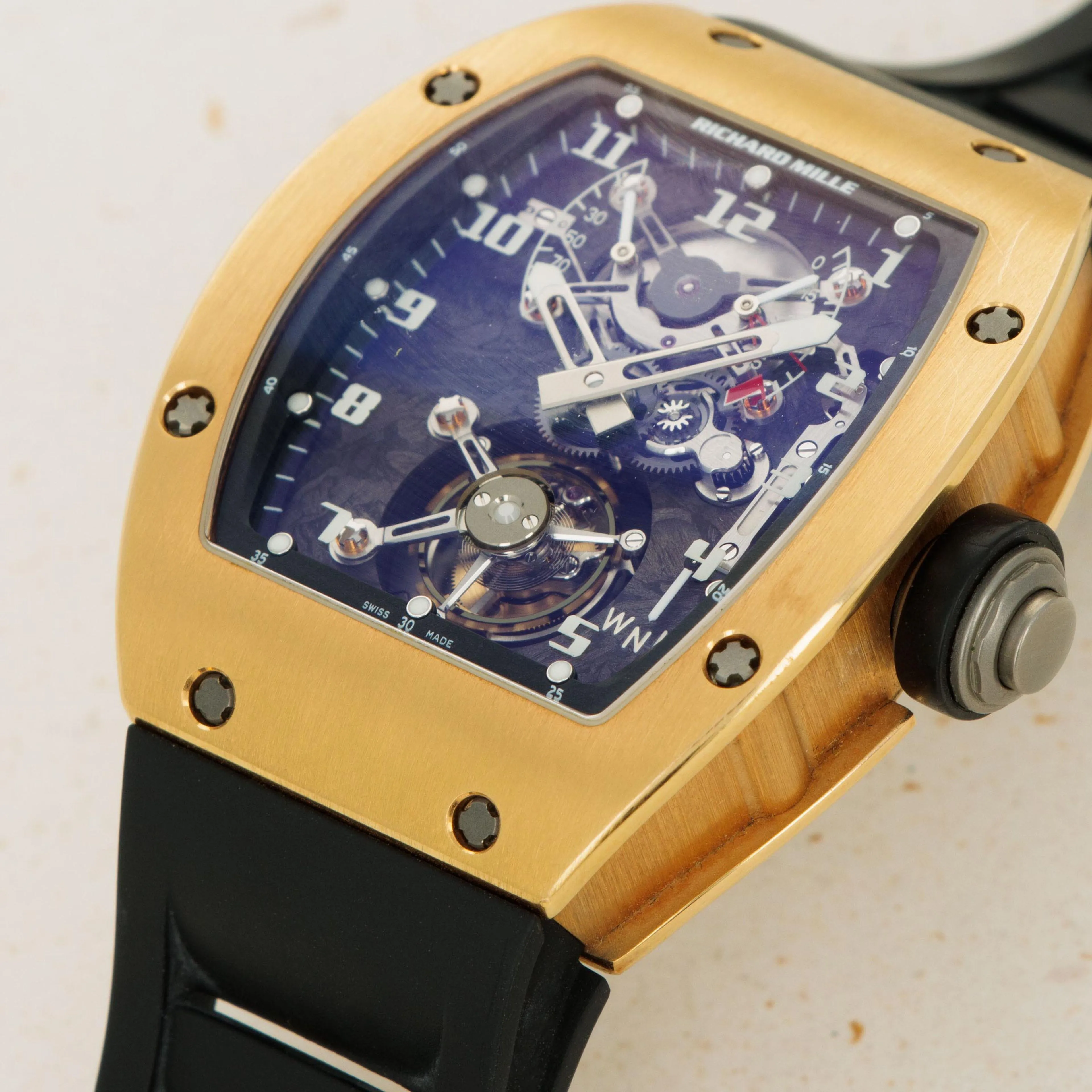 Richard Mille RM 002 RM002-V2 AH/PG 45mm Rose gold Black 2