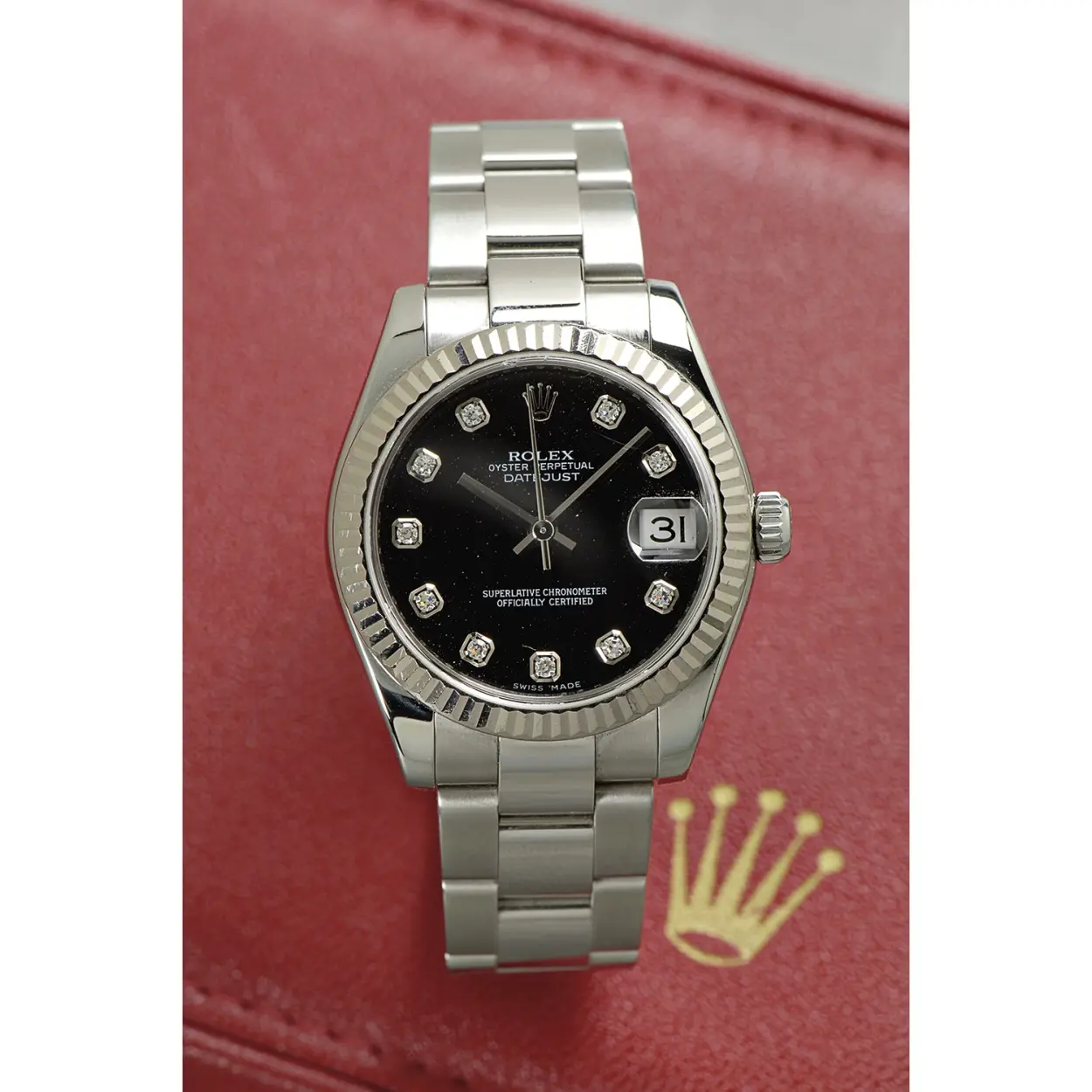 Rolex Datejust 31 178274 31mm White gold and Stainless steel Black