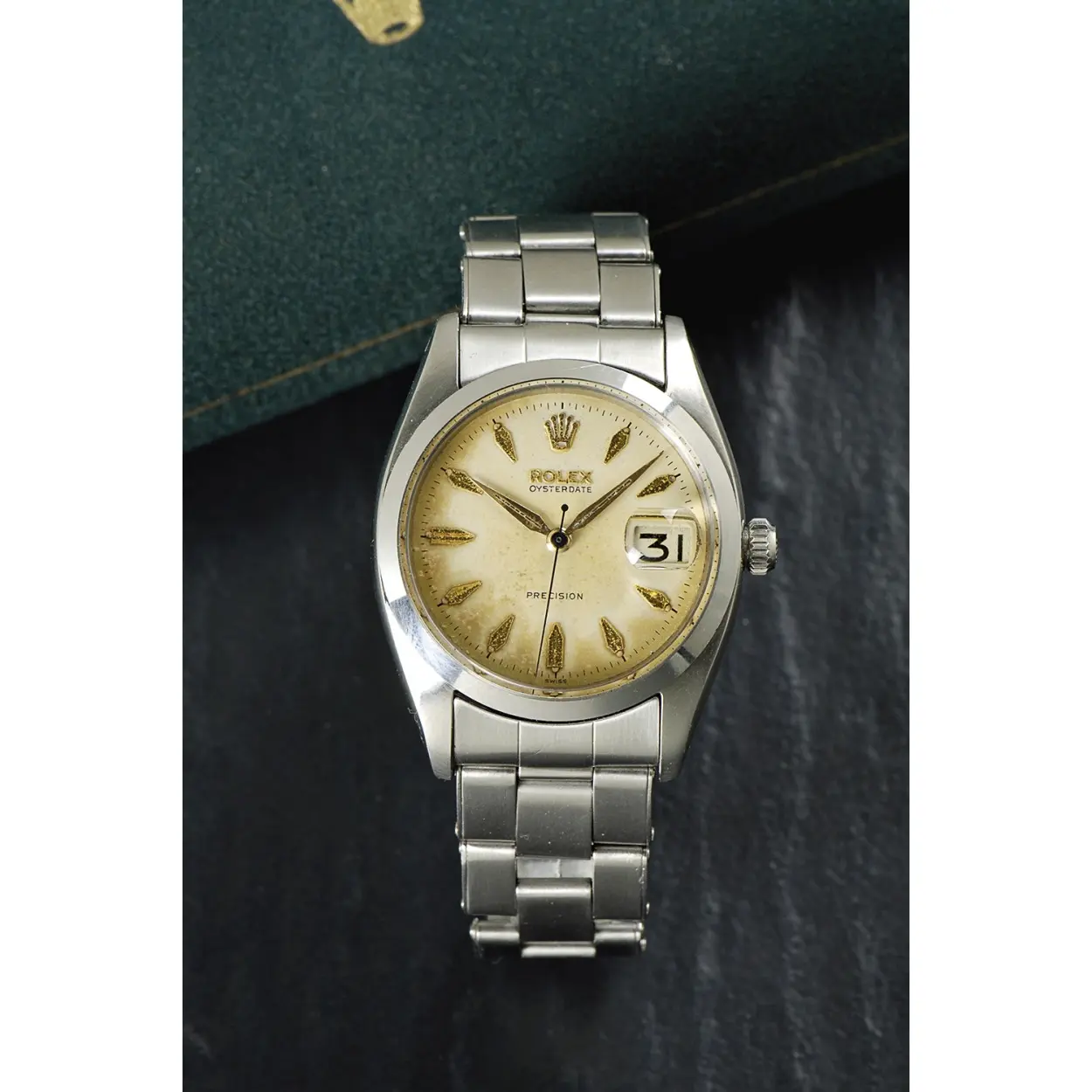 Rolex Oyster Date 6494 35mm Stainless steel Silver