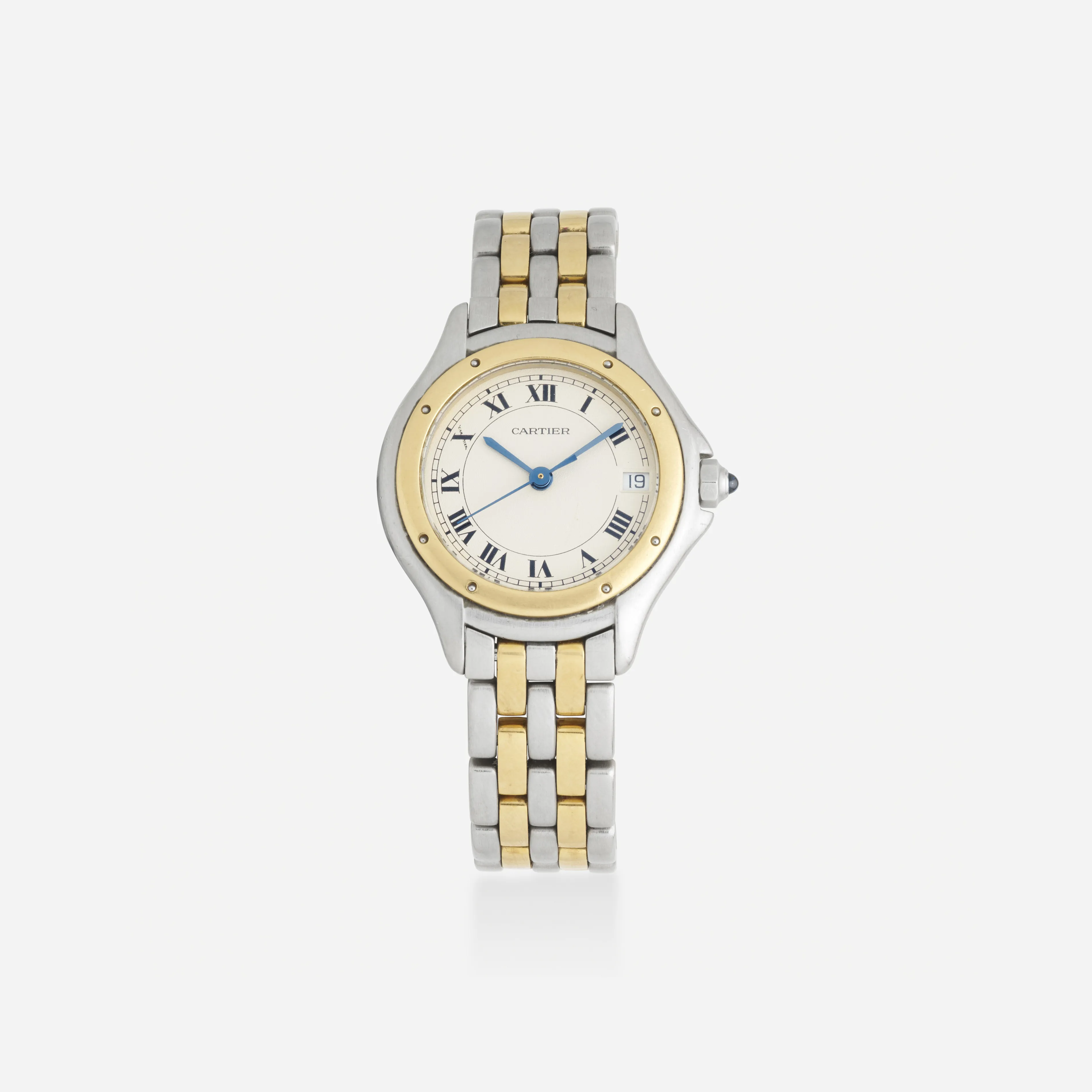 Cartier Cougar Panthere 187906 26mm Yellow gold and Stainless steel Cream