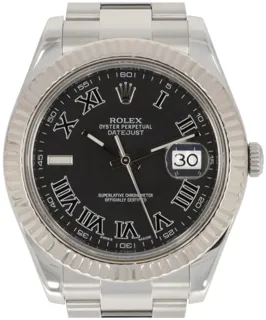 Rolex Datejust II 116334 Stainless steel Black Roman Numeral