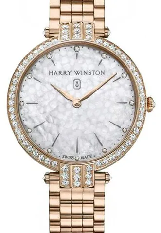 Harry Winston Premier PRNQHM39RR002 39mm Rose gold Mother-of-pearl