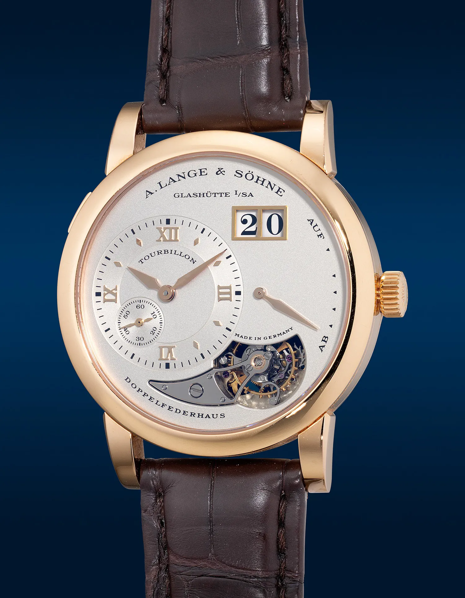 A. Lange & Söhne Lange 1 704.032 38.5mm Rose gold Silver