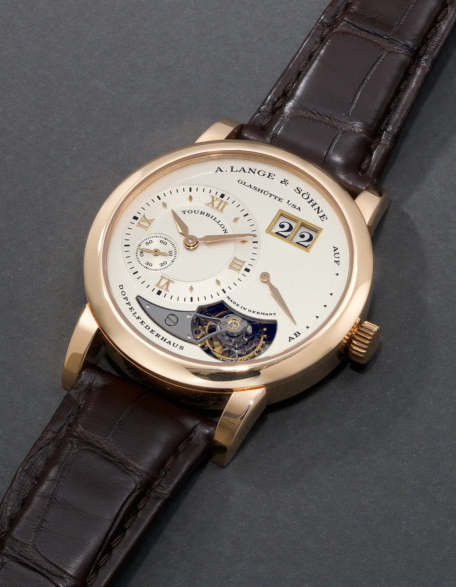 A. Lange & Söhne Lange 1 704.032 38.5mm Rose gold Silver 5