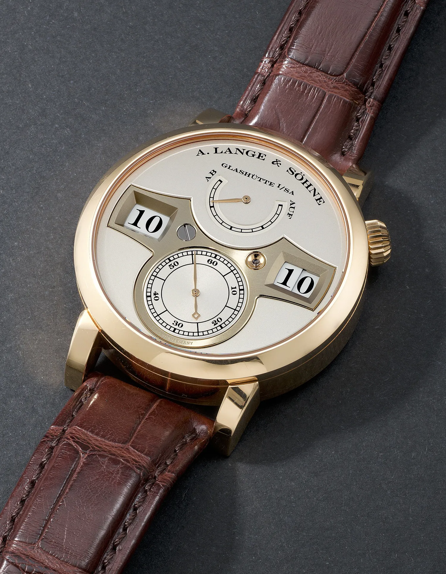 A. Lange & Söhne Zeitwerk 140.032 42mm Rose gold Silver 4