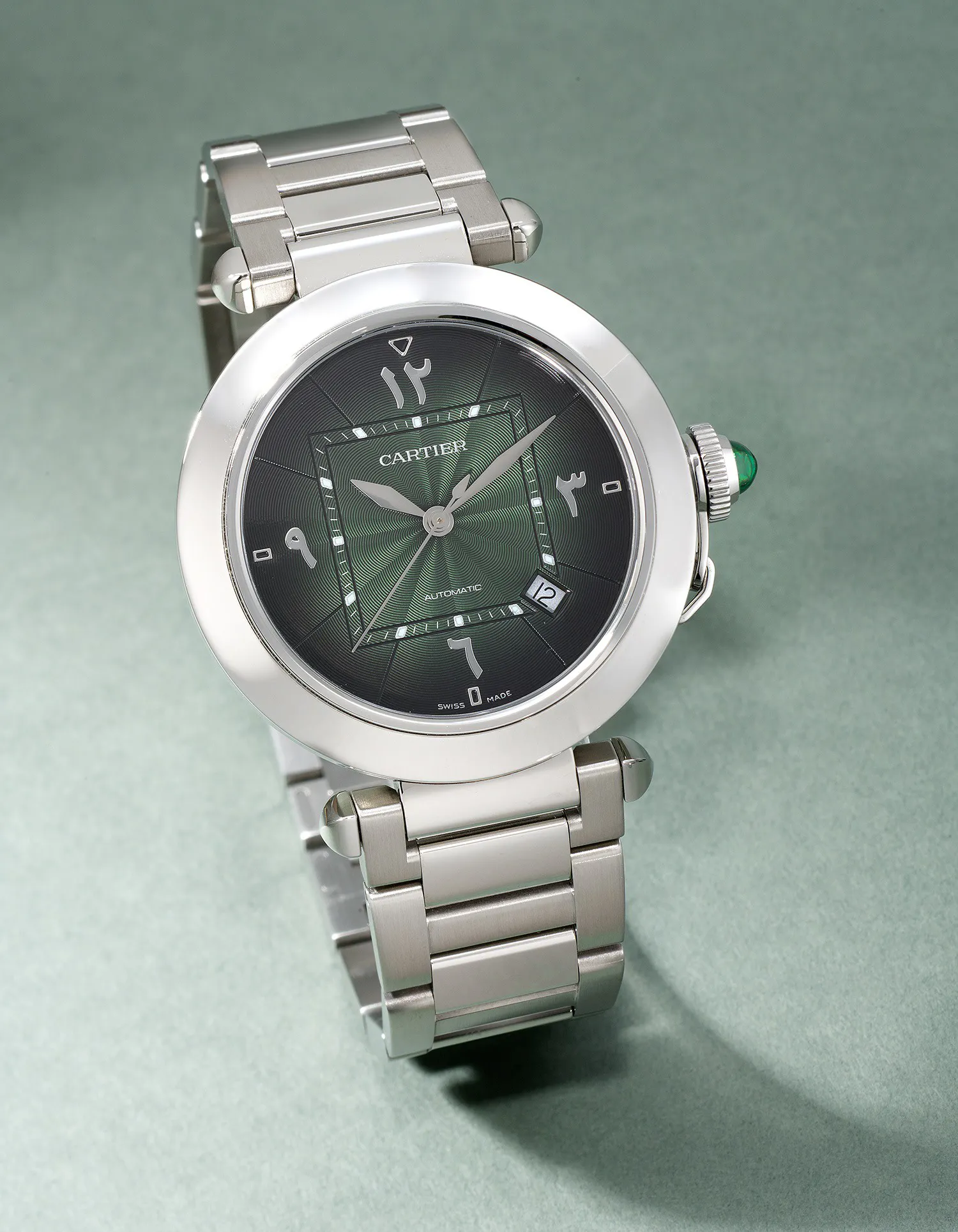 Cartier Pasha WSPA0022 41mm Stainless steel Green 5