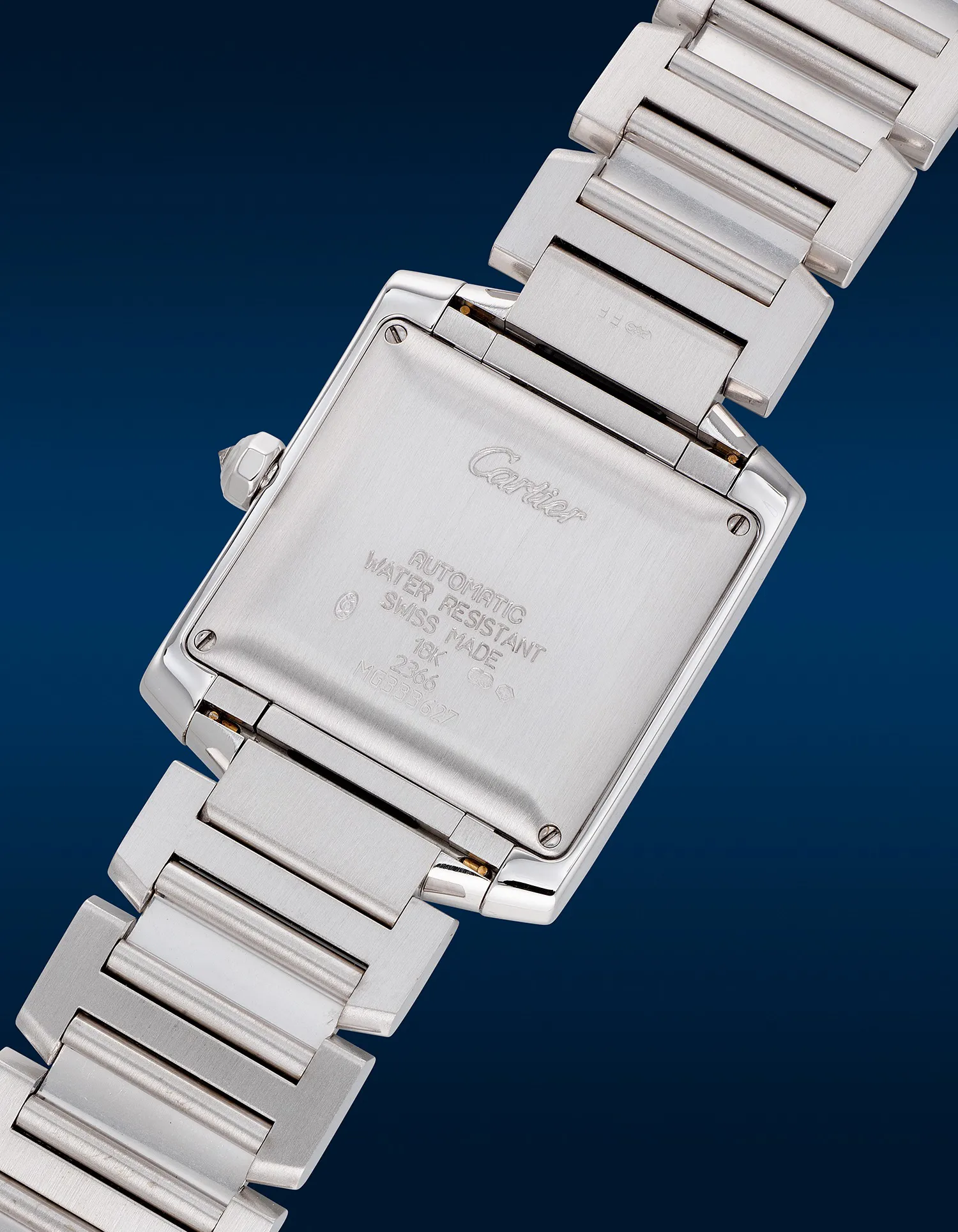 Cartier Tank Française 2366 28mm White gold Silver 2