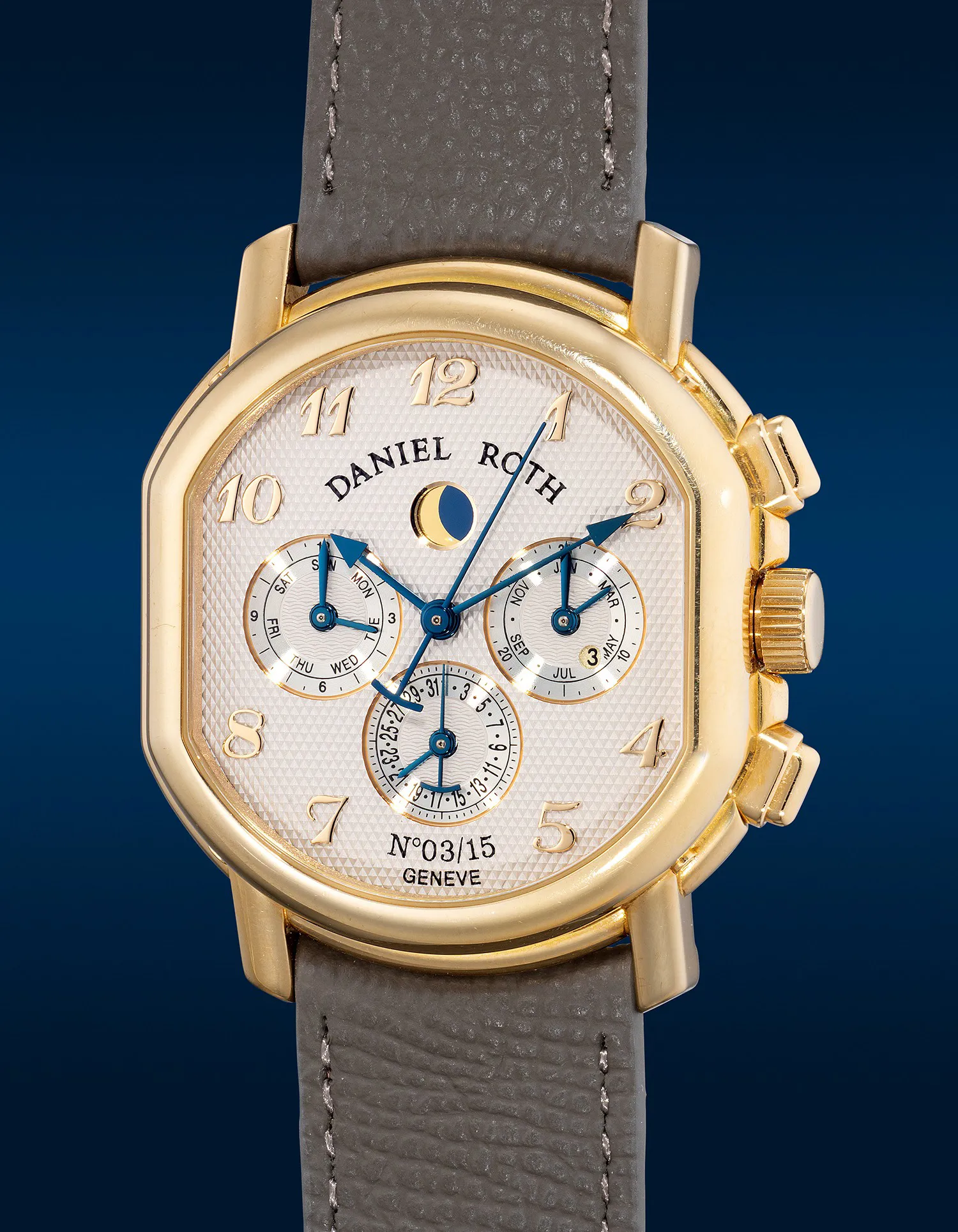 Daniel Roth Master Perpetual Calendar 377.X.40 38mm Yellow gold Guilloché