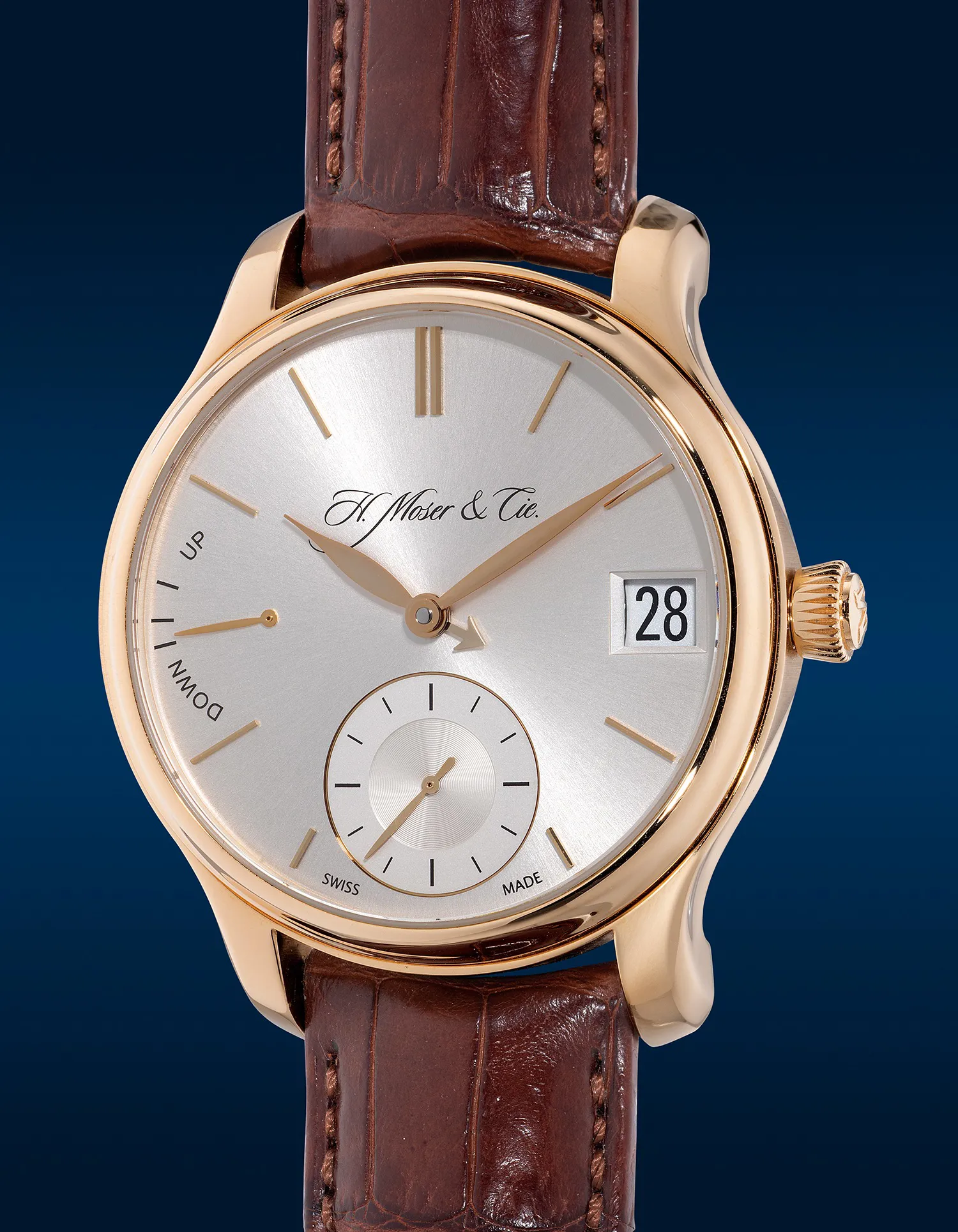 H. Moser & Cie. Moser Perpetual 1 341.501 41mm Rose gold Silver