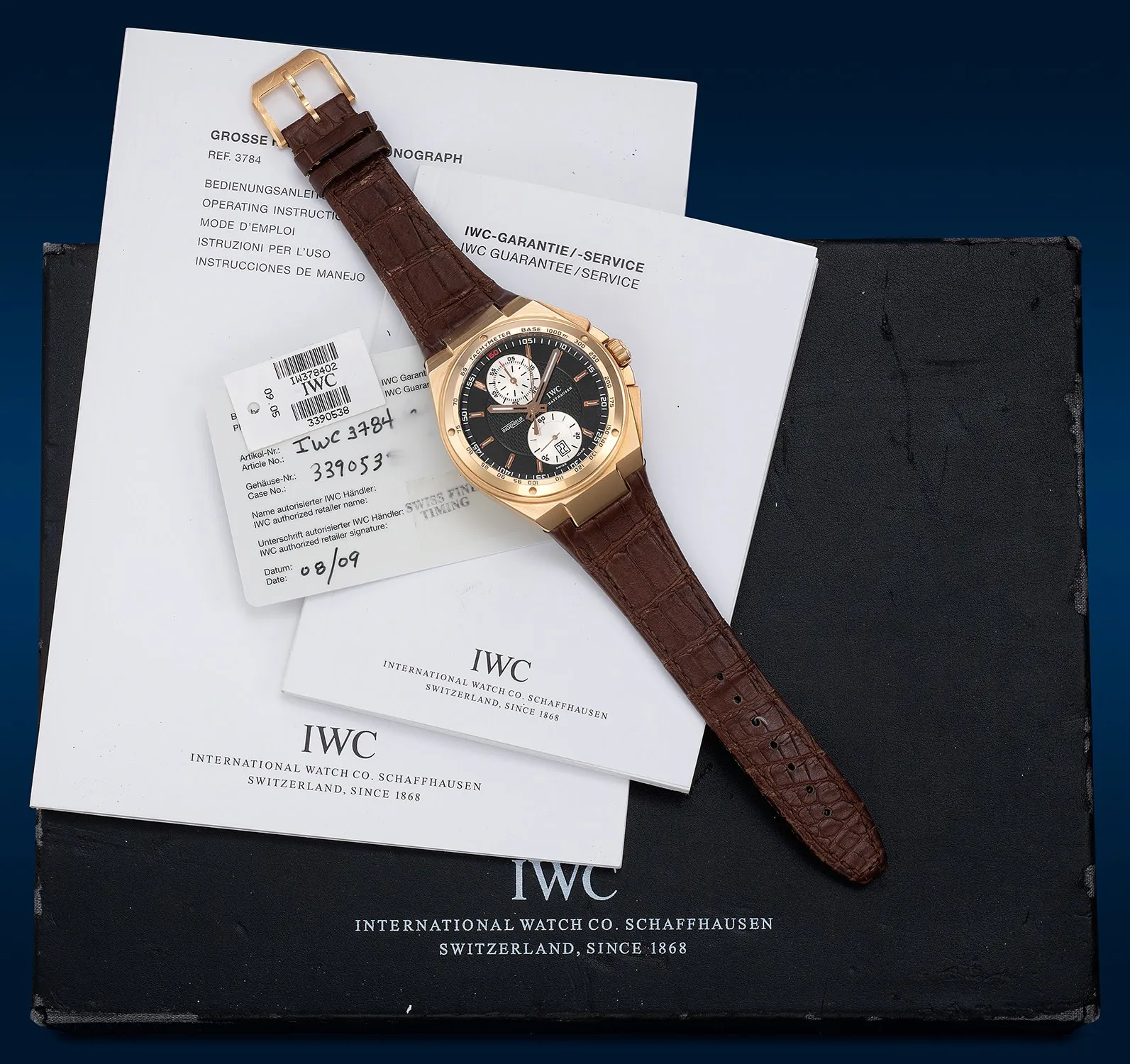 IWC Ingenieur IW378402 45.5mm Rose gold Black 1