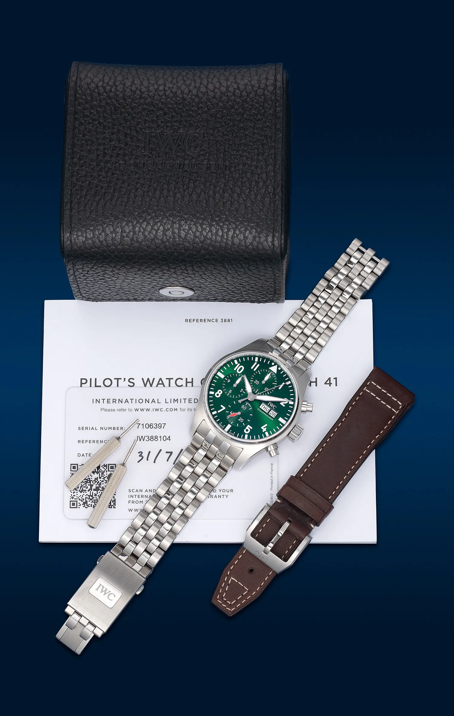 IWC Pilot IW388104 41mm Stainless steel Green 1