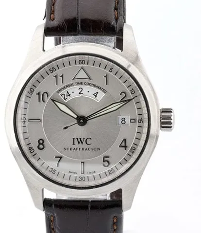 IWC Pilot Spitfire UTC IW3251 39mm Stainless steel Silver