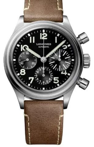 Longines Heritage L2.816.4.53.2 41mm Stainless steel Black