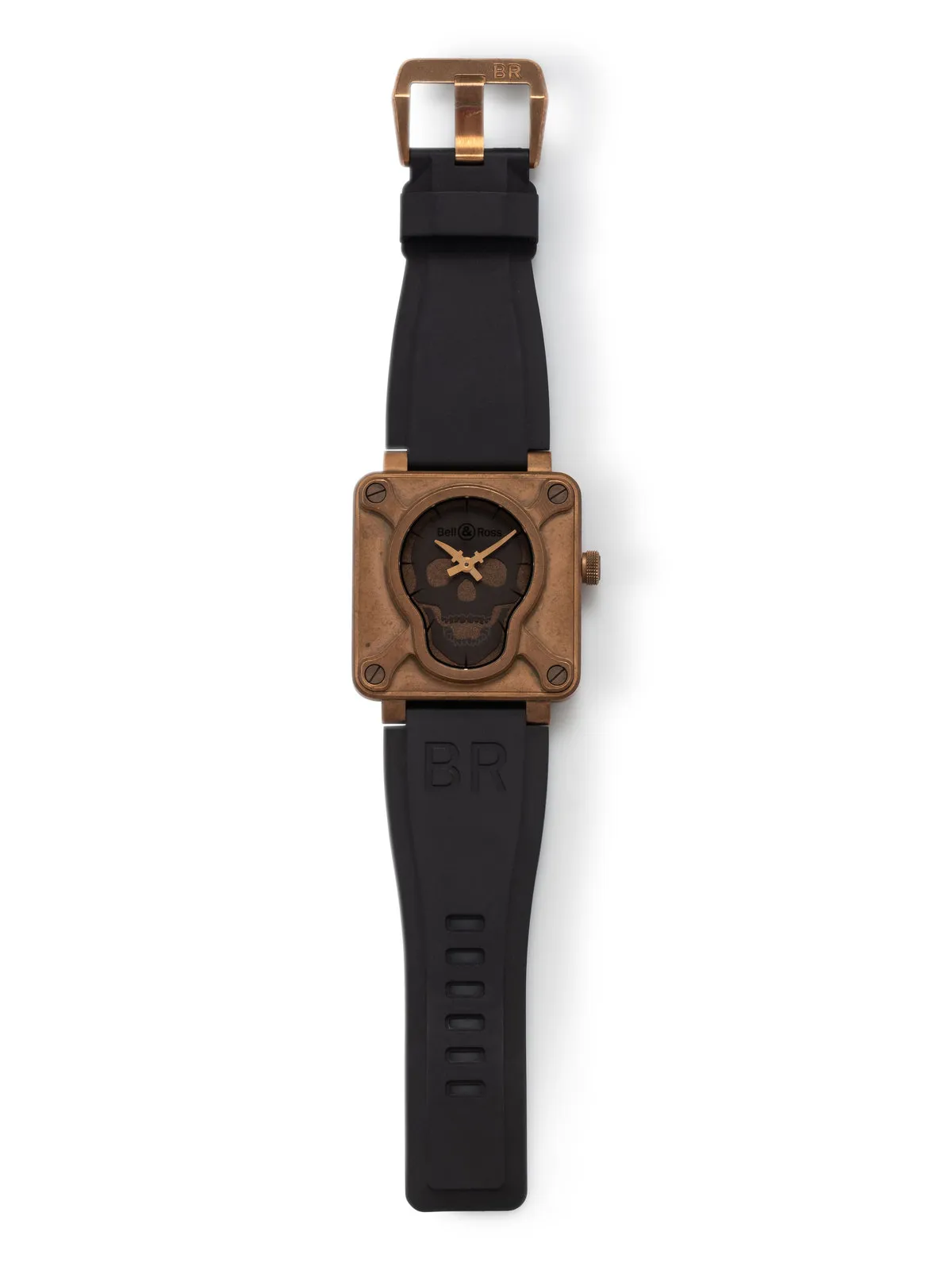 Bell & Ross BR 01 Skull BR0192-SKULL-BR 46mm Bronze and Titanium Black 1