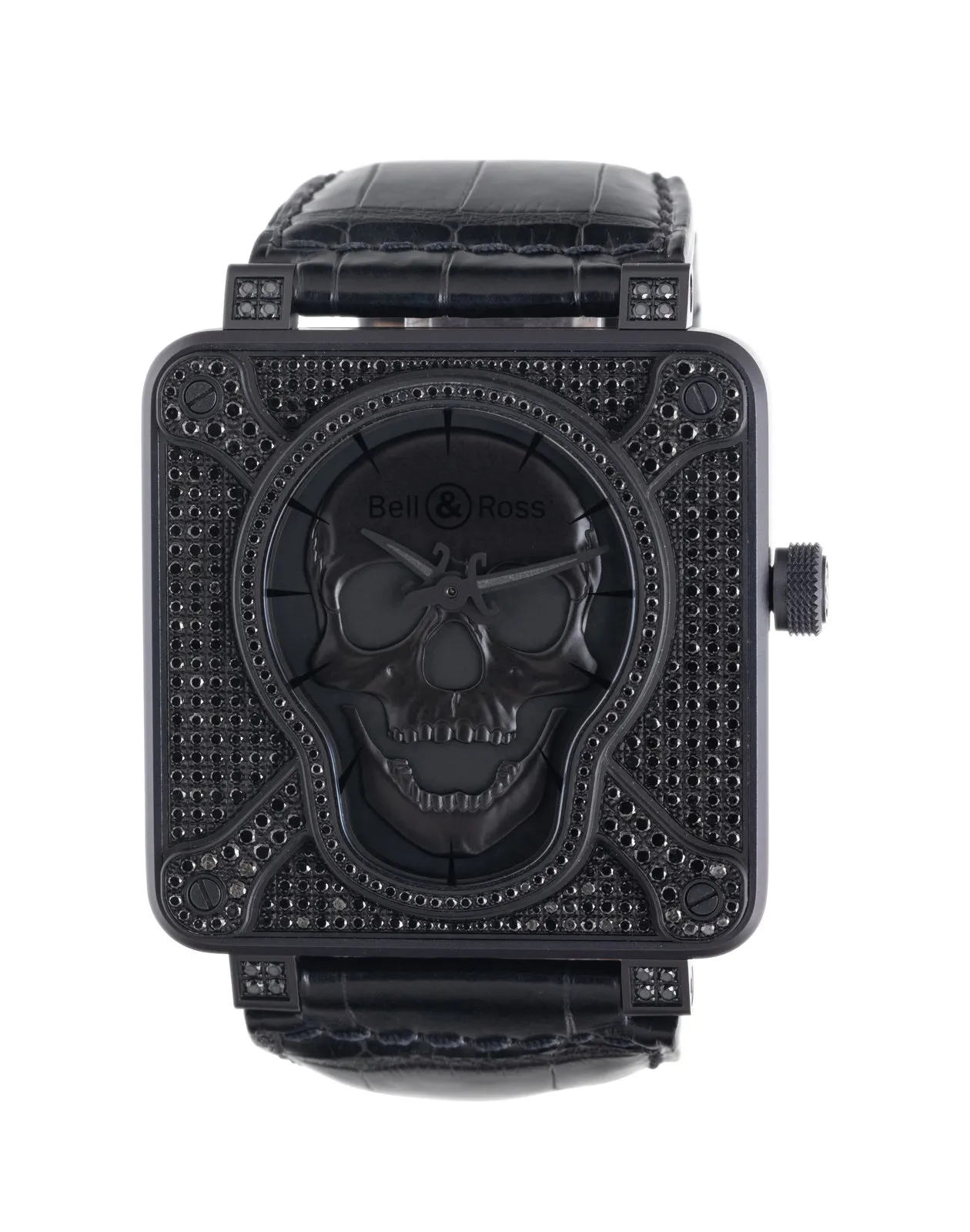 Bell & Ross BR 01 Skull BR0192-GDV-FLD/SCR